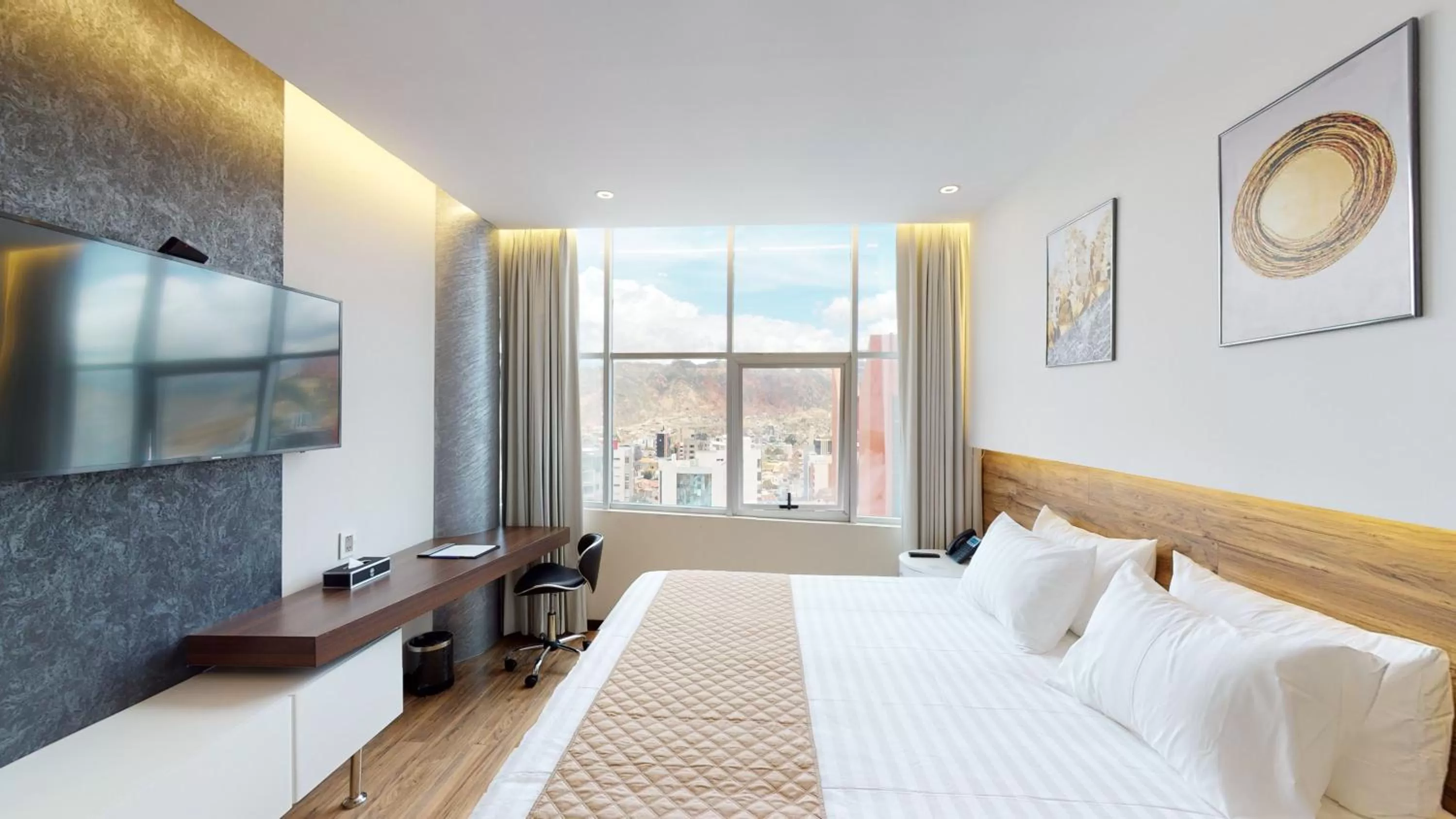 Bedroom, Bed in Hotel La Peonía