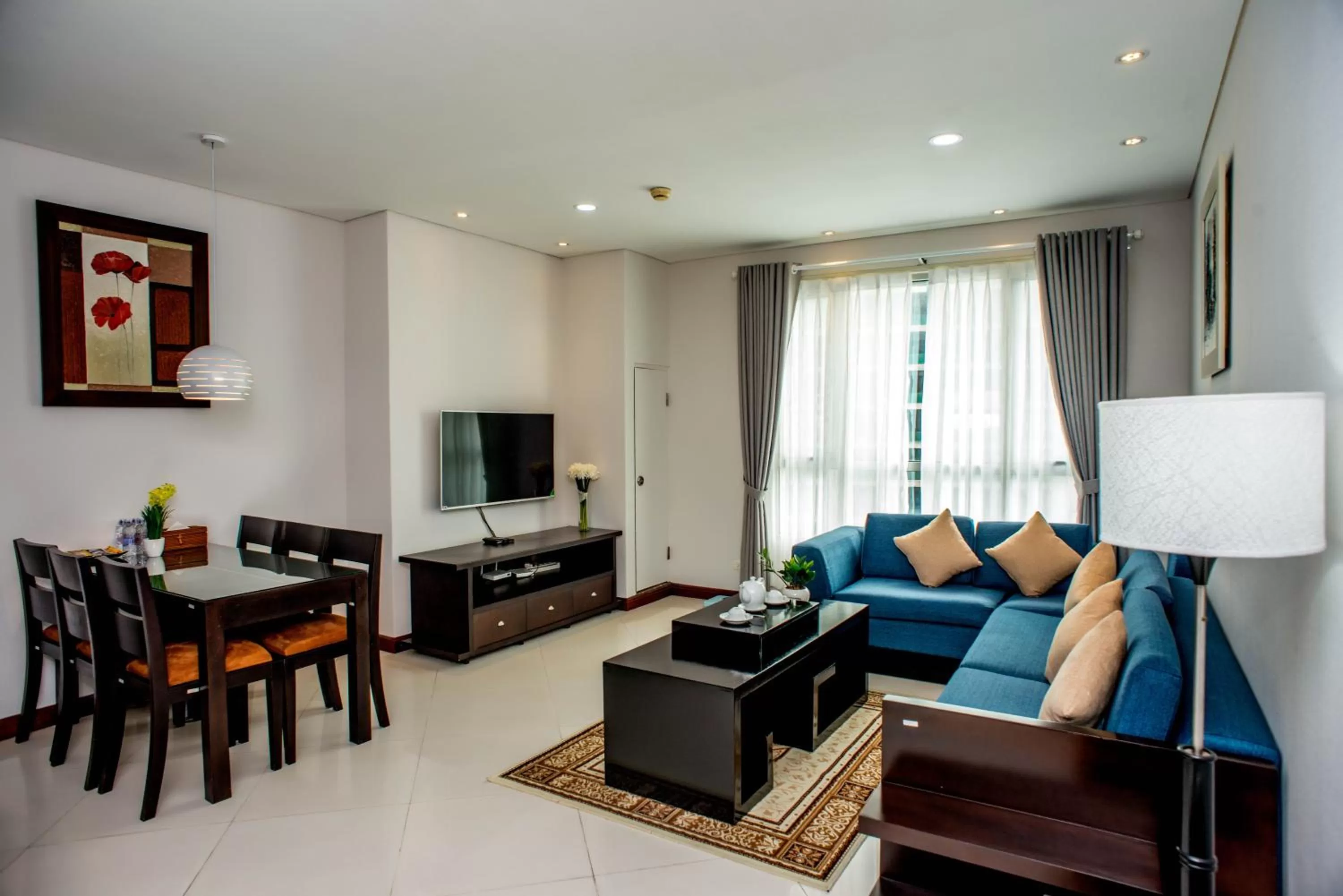 Living room in Lancaster Ho Chi Minh Serviced Apartment Official
