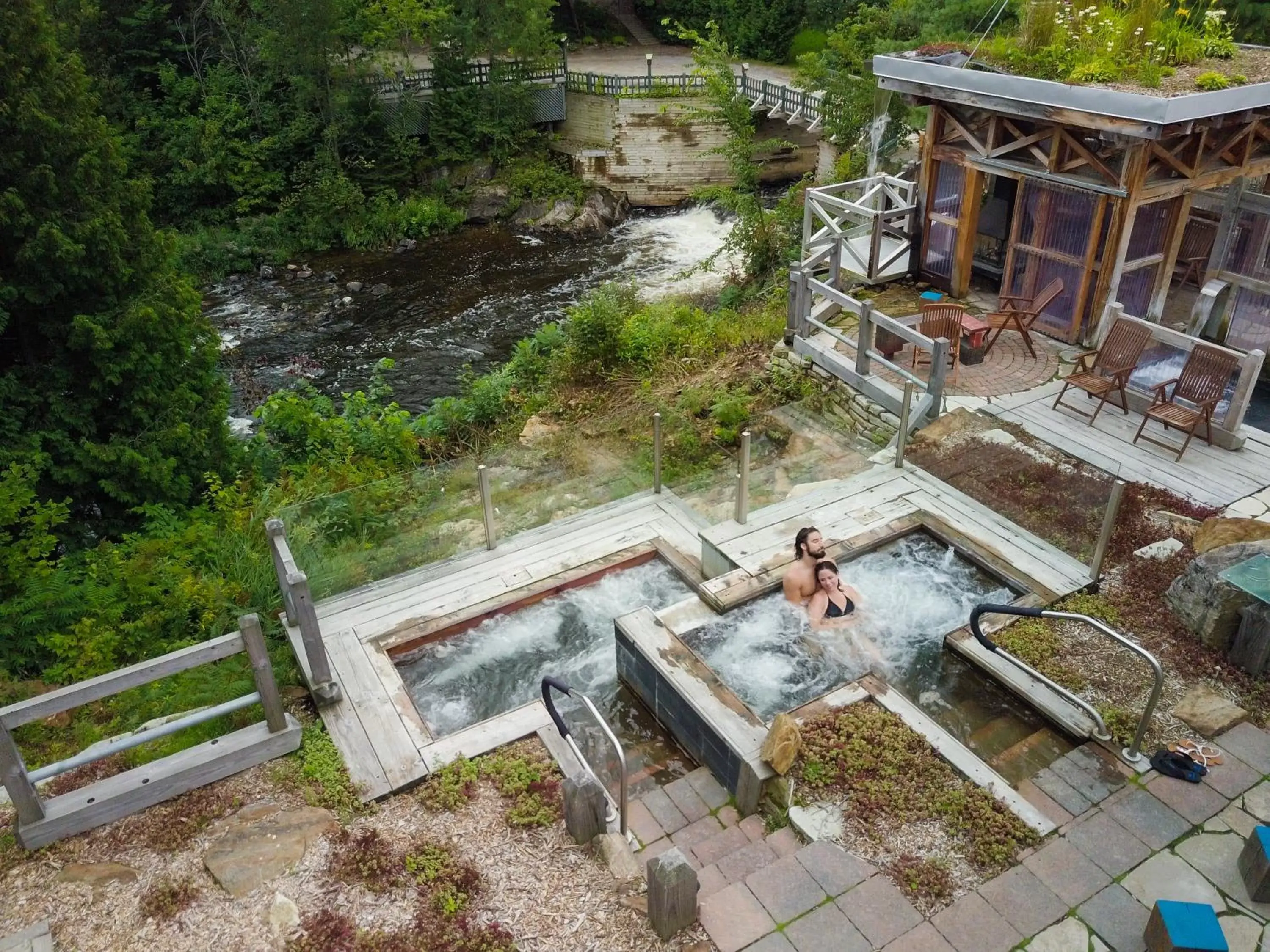 Property building, Bird's-eye View in Le Baluchon Éco-villégiature