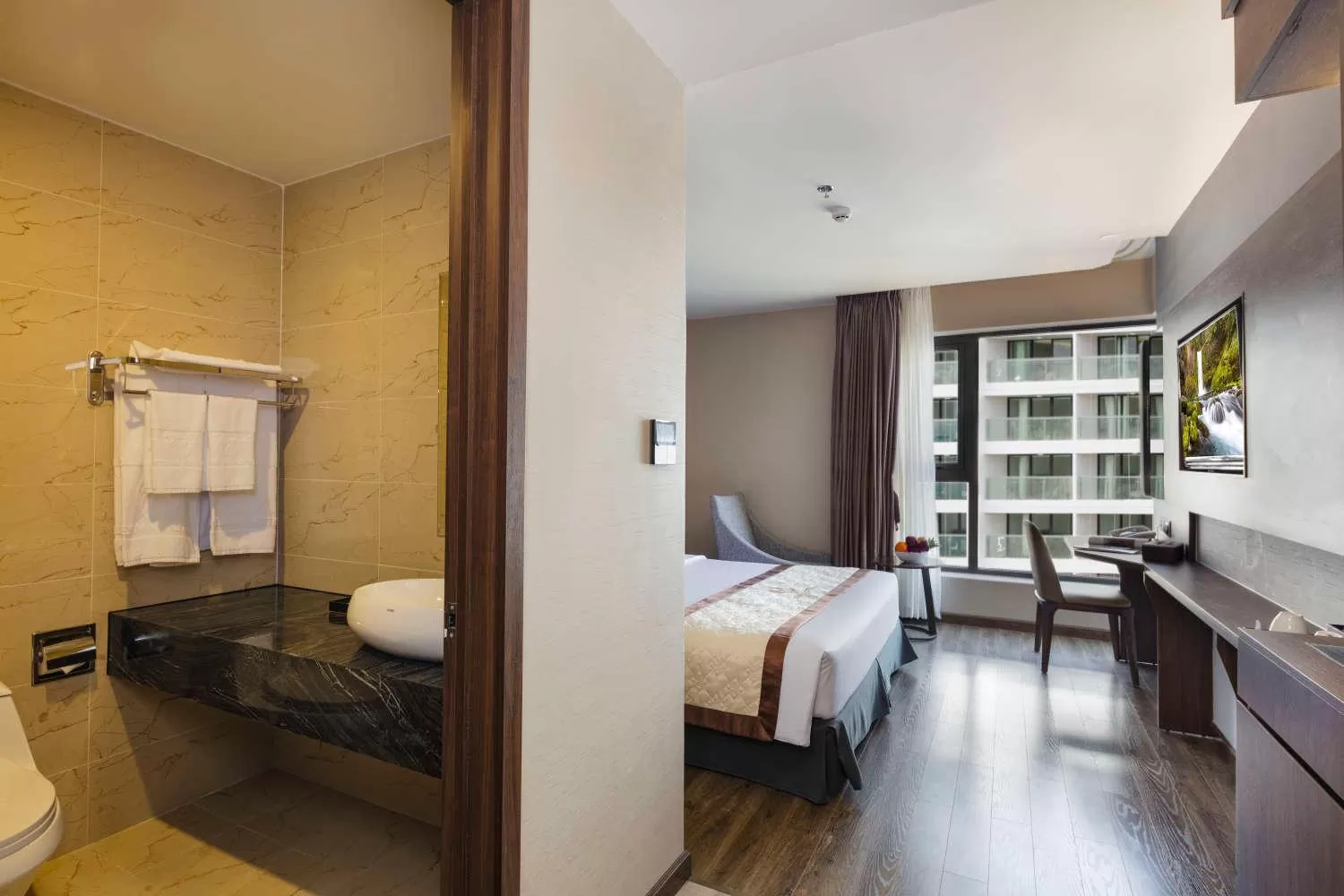 Bedroom in Vesna Hotel