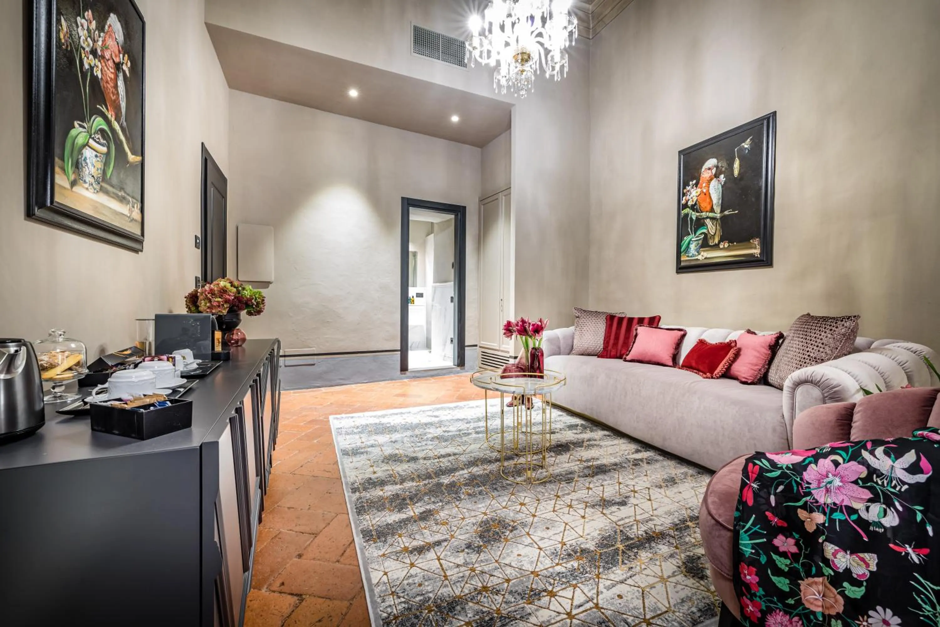 Living room in Palazzo Bianca Cappello Residenza d'Epoca