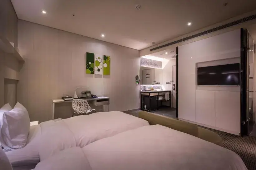 Bed in Taipei 101 SPARKLE Hotel Bed in Taipei 101 SPARKLE Hotel