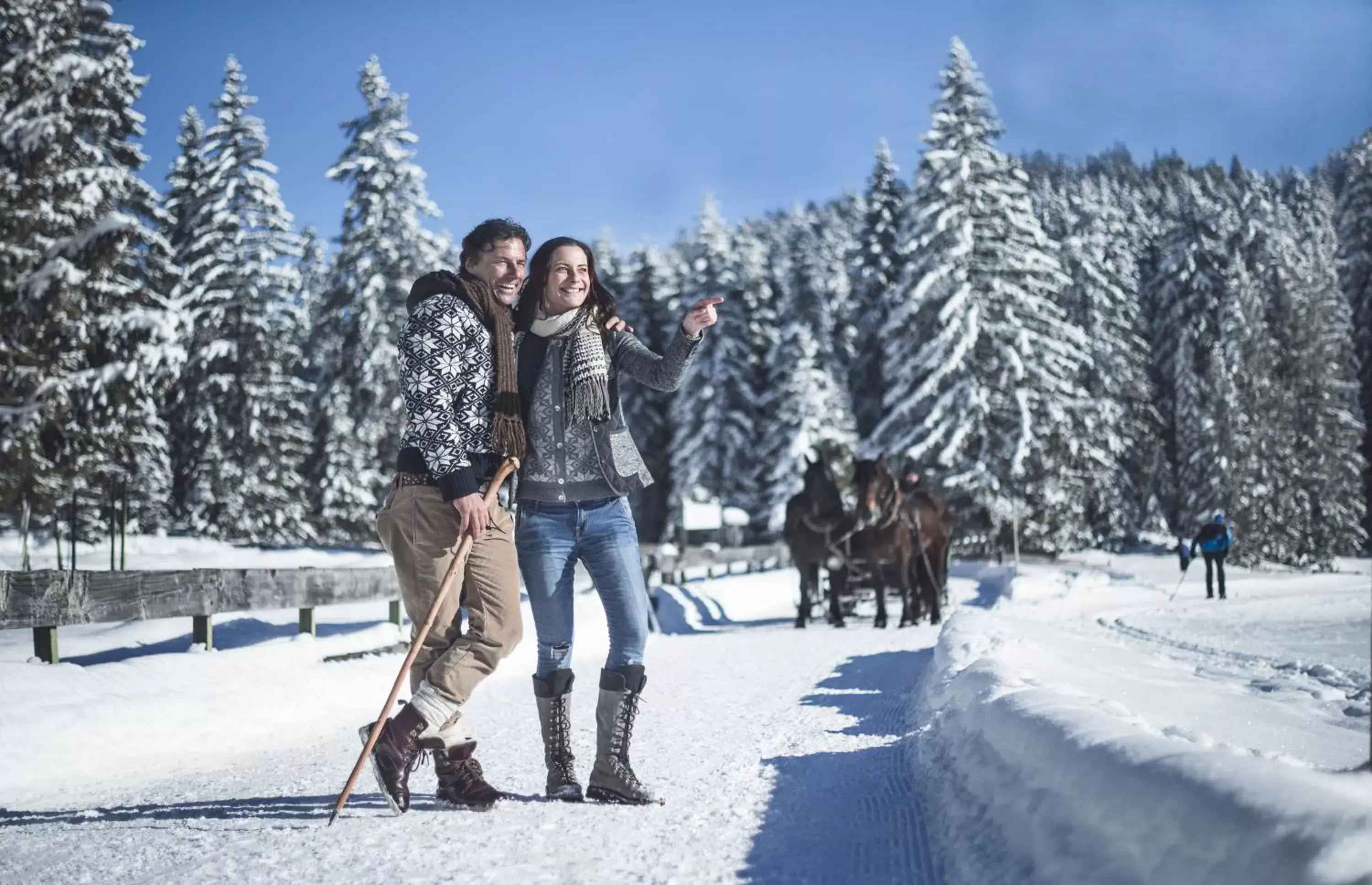 People, Winter in Inntaler Hof