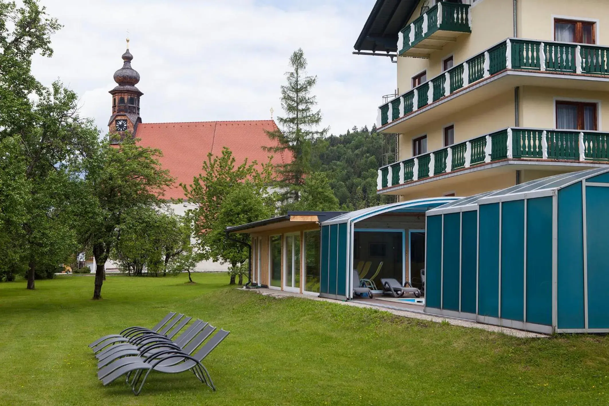 Open Air Bath, Property Building in Landhotel Agathawirt