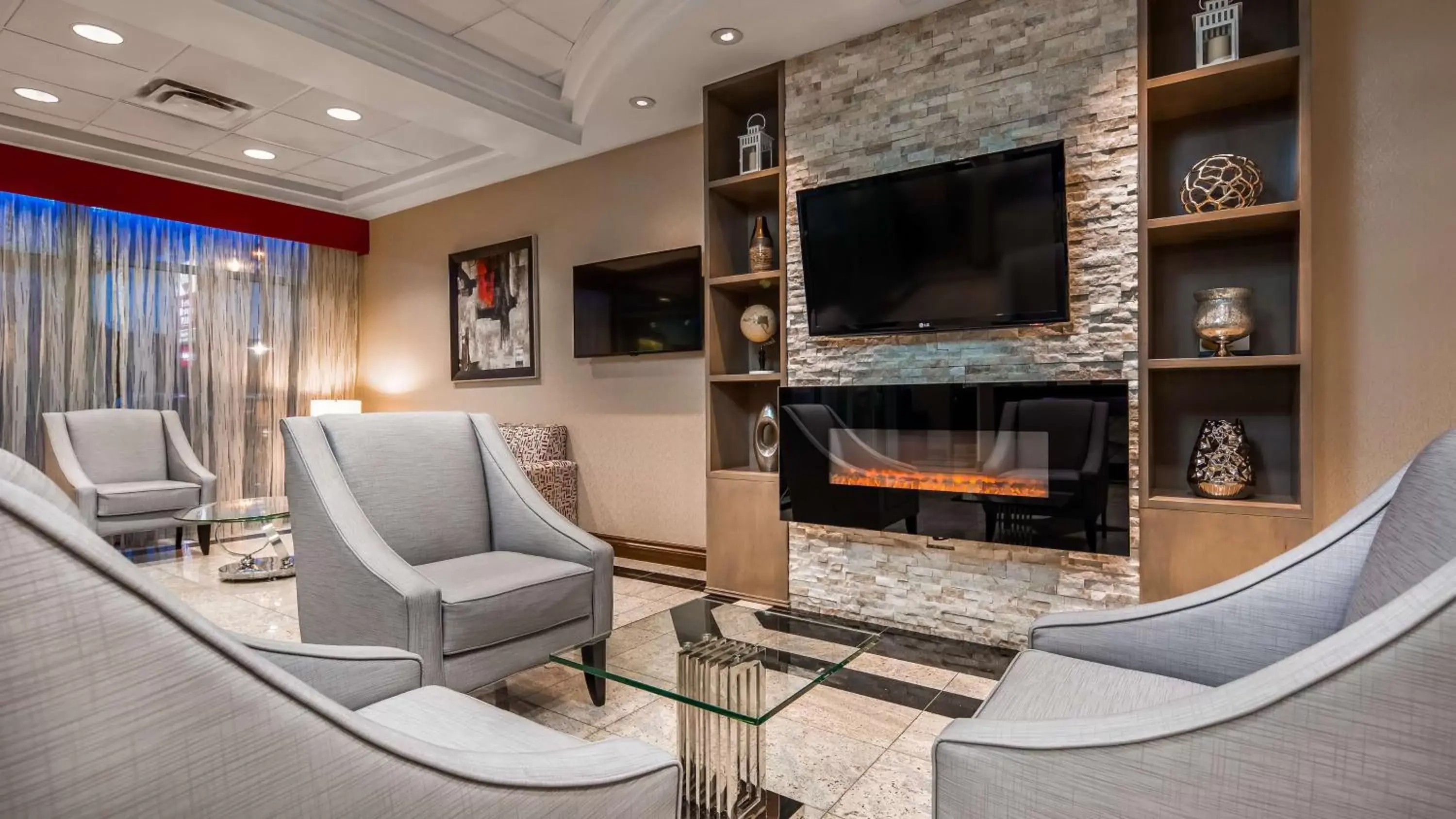 Lobby or reception, Seating Area in Best Western Plus Travel Hotel Toronto Airport