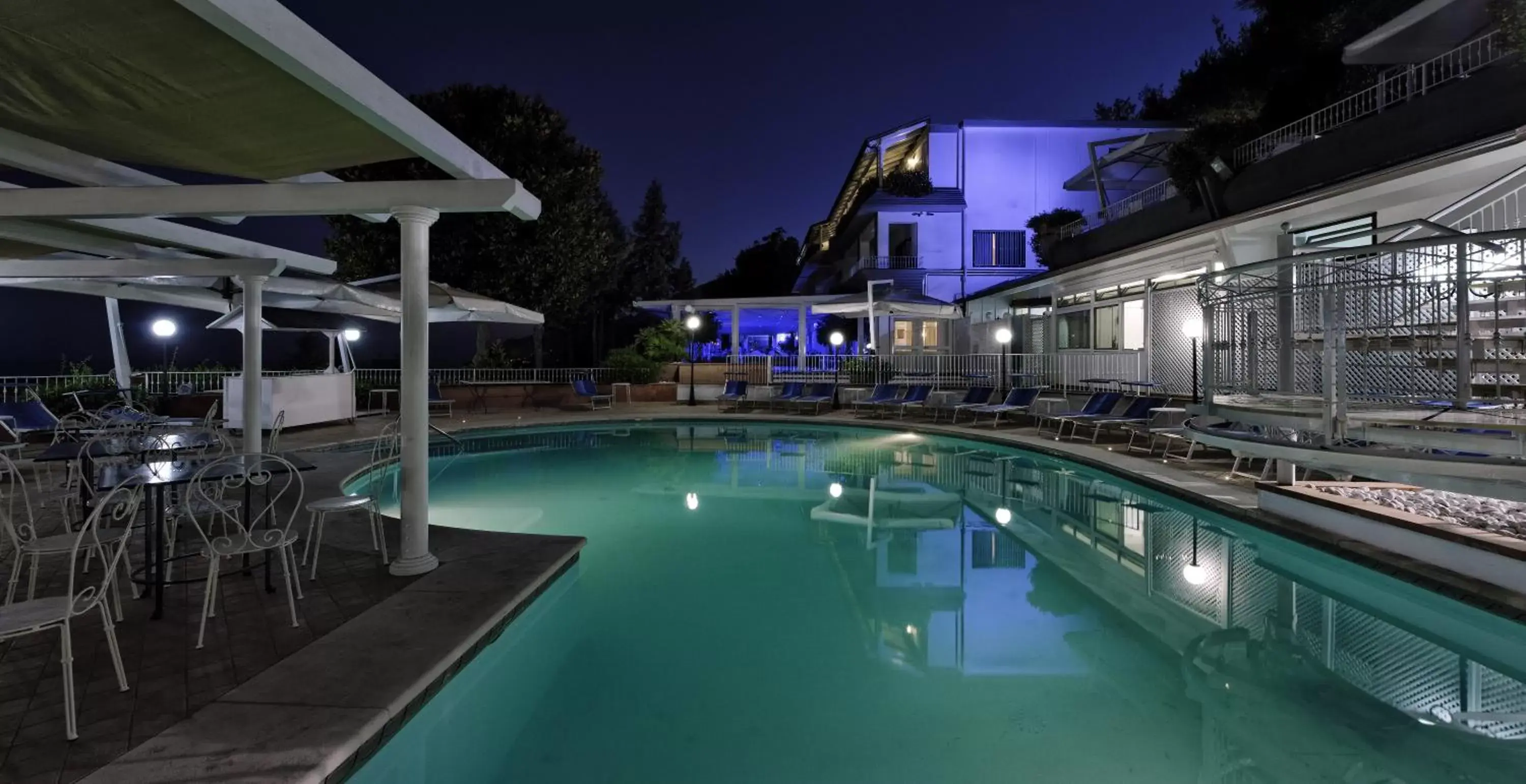Night, Property Building in Hotel Villa Poseidon & Events