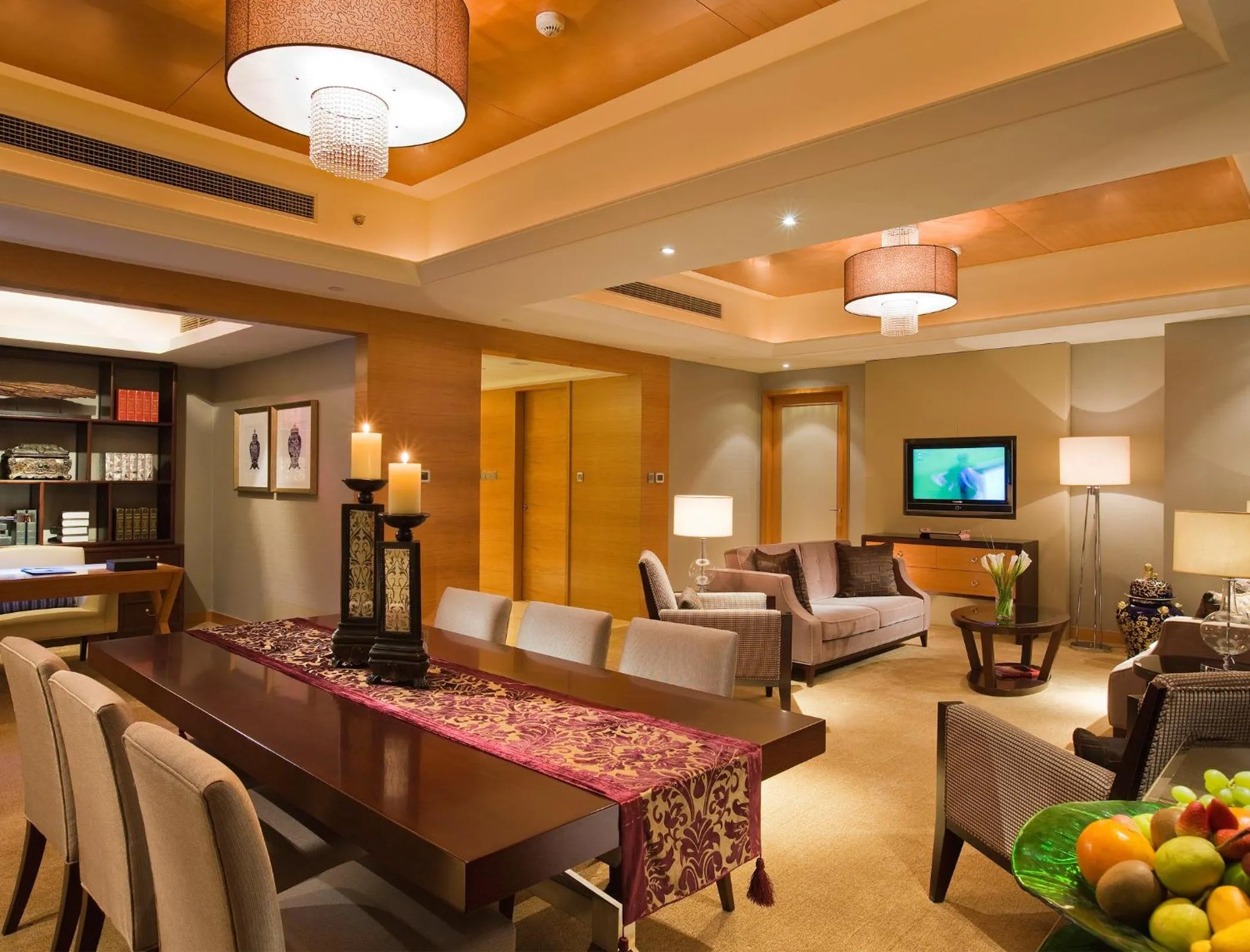 Dining area in Wanda Realm Beijing