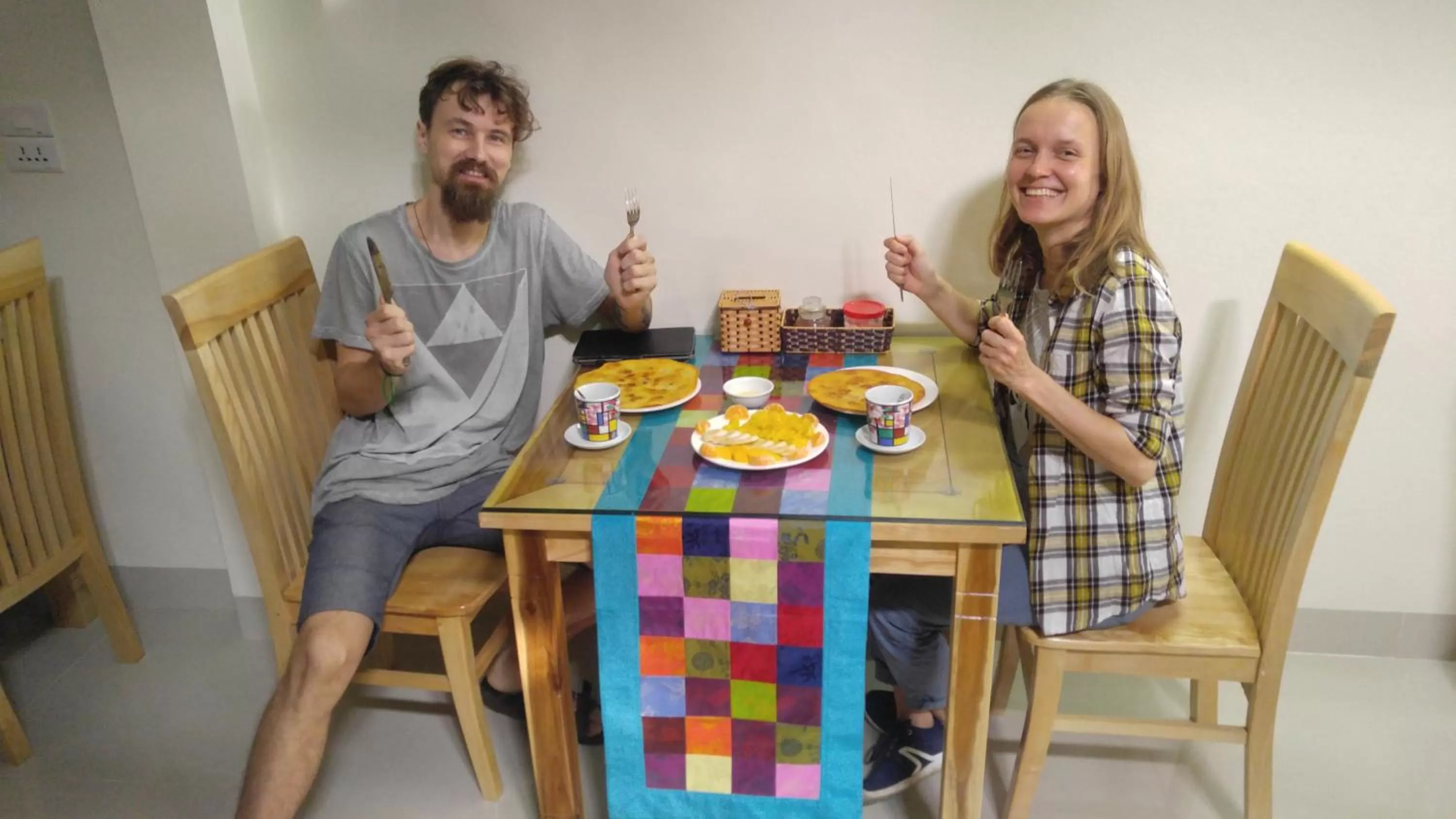 Buffet breakfast in Friendly Home Hotel