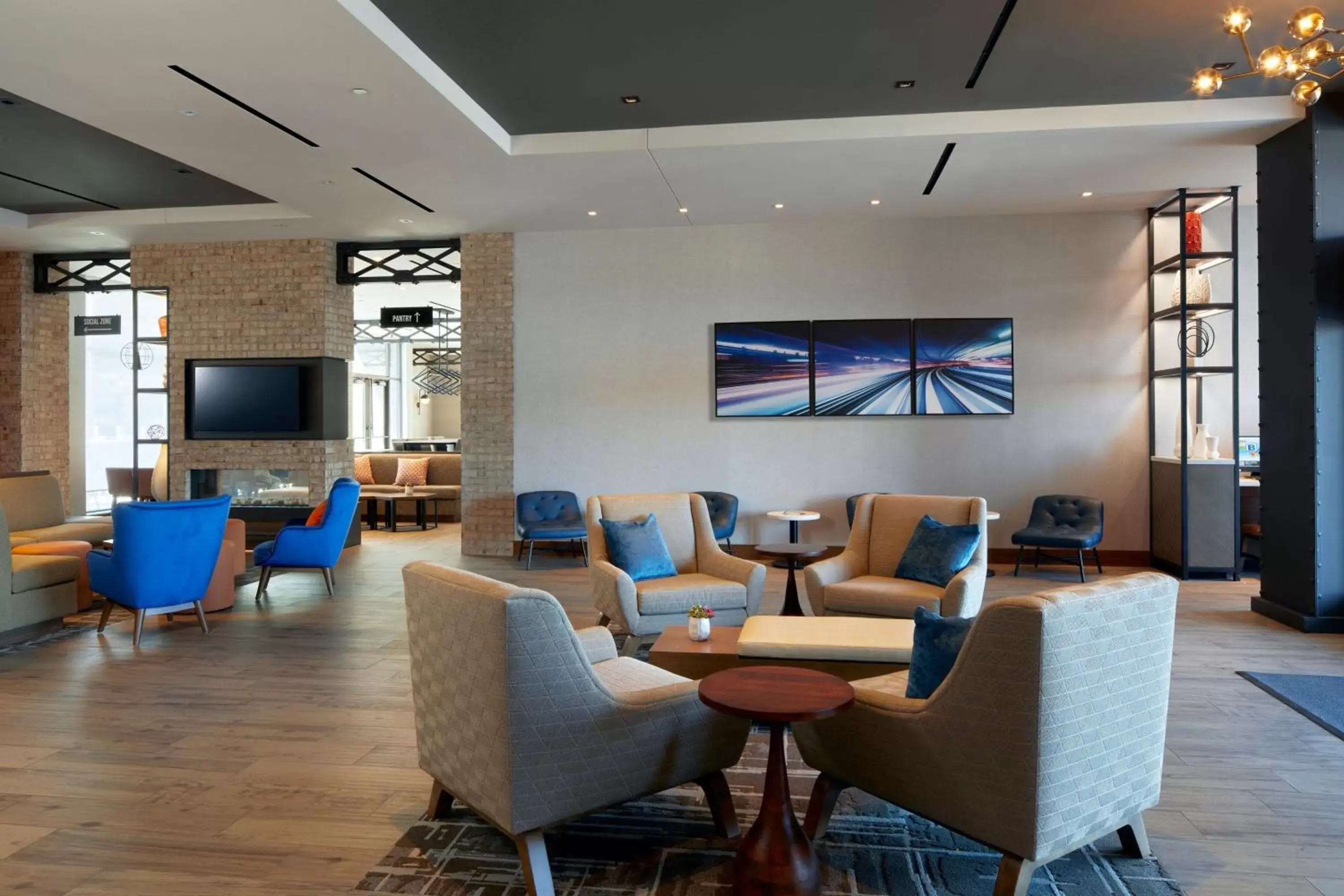 Lobby or reception, Lounge/Bar in Residence Inn by Marriott San Francisco Airport Millbrae Station