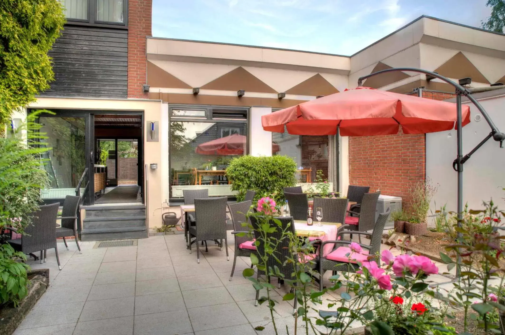 Balcony/Terrace, Restaurant/Places to Eat in Hotel am Wasserturm