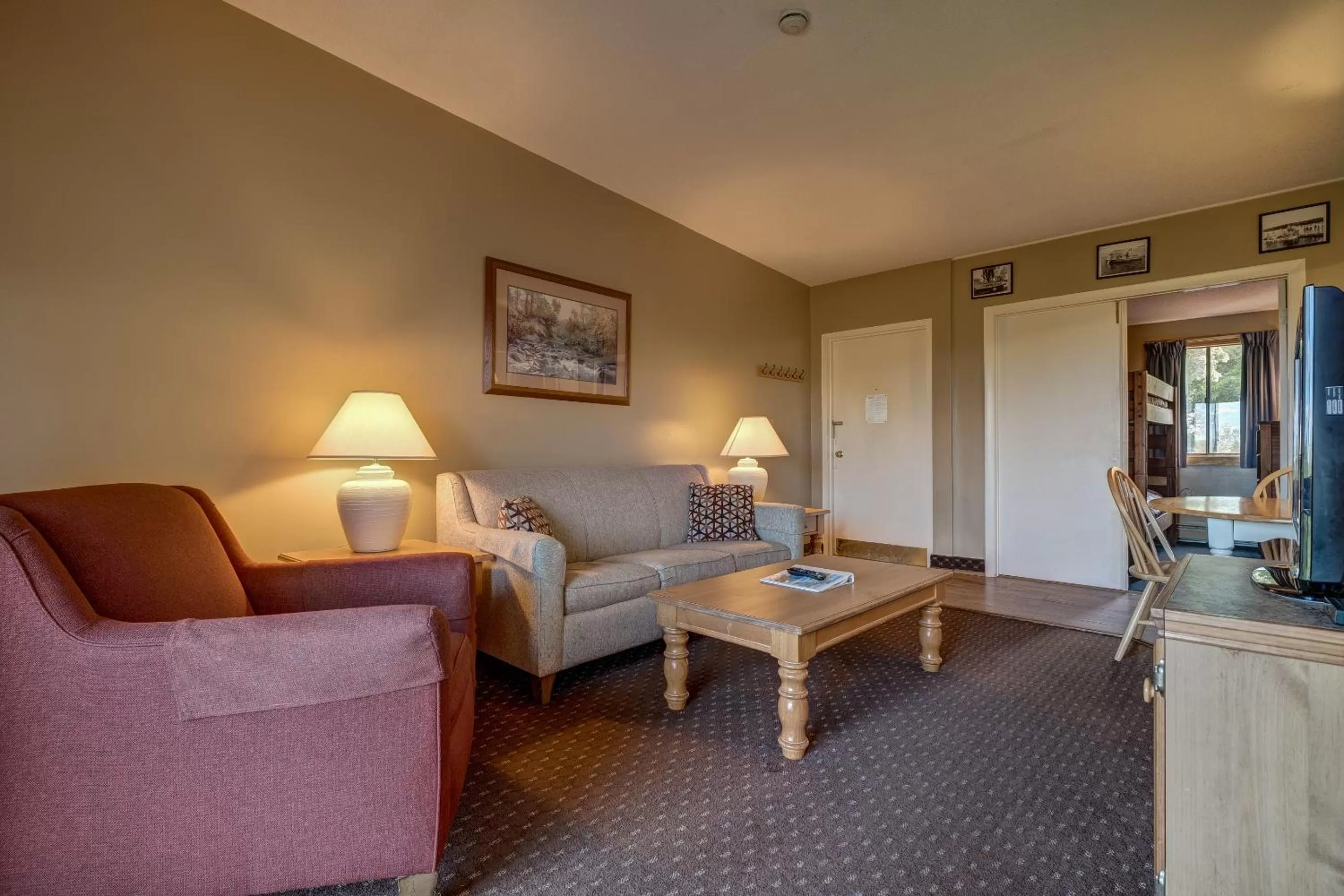 Living room in Village of Winnipesaukee