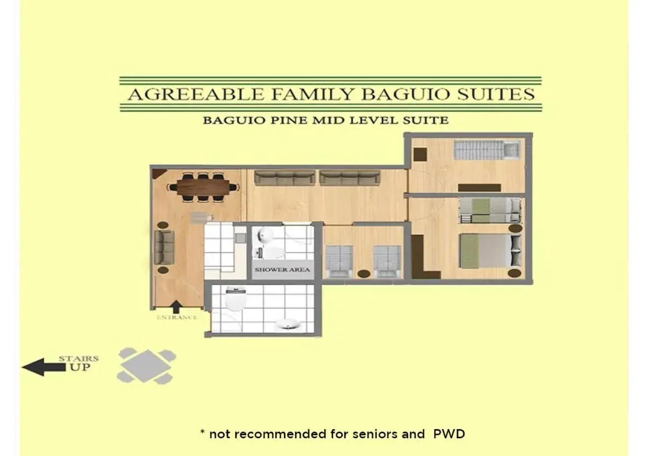 Floor Plan in Agreeable Family Baguio Suites