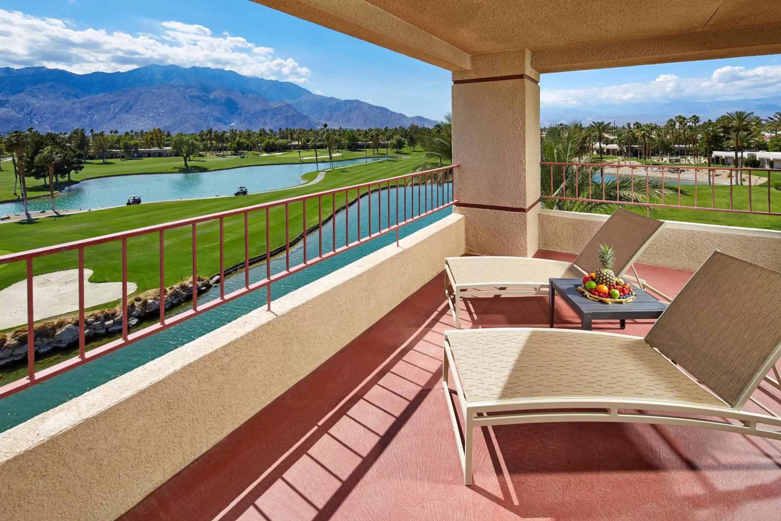View (from property/room), Balcony/Terrace in DoubleTree by Hilton Golf Resort Palm Springs