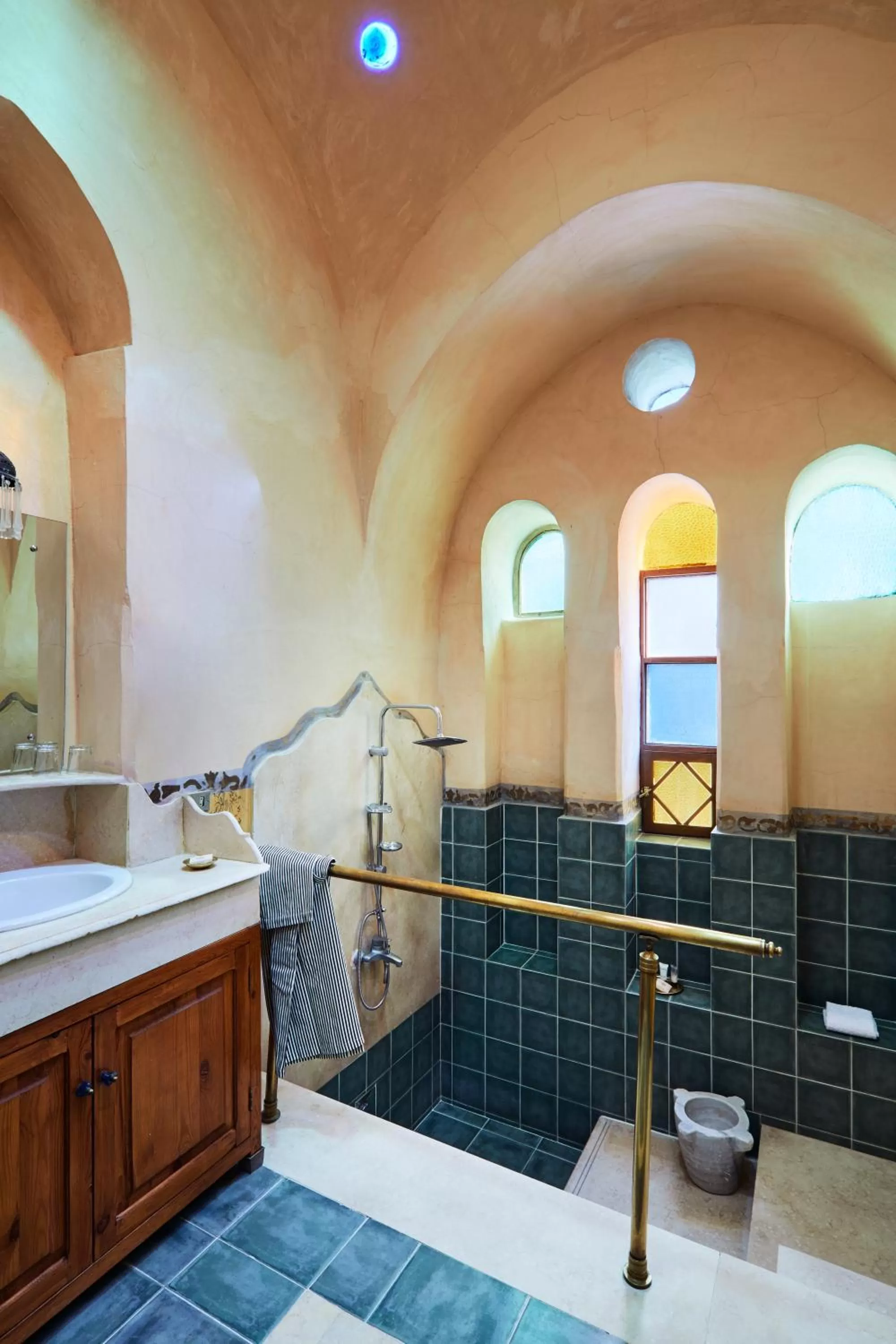 Shower in Al Moudira Hotel