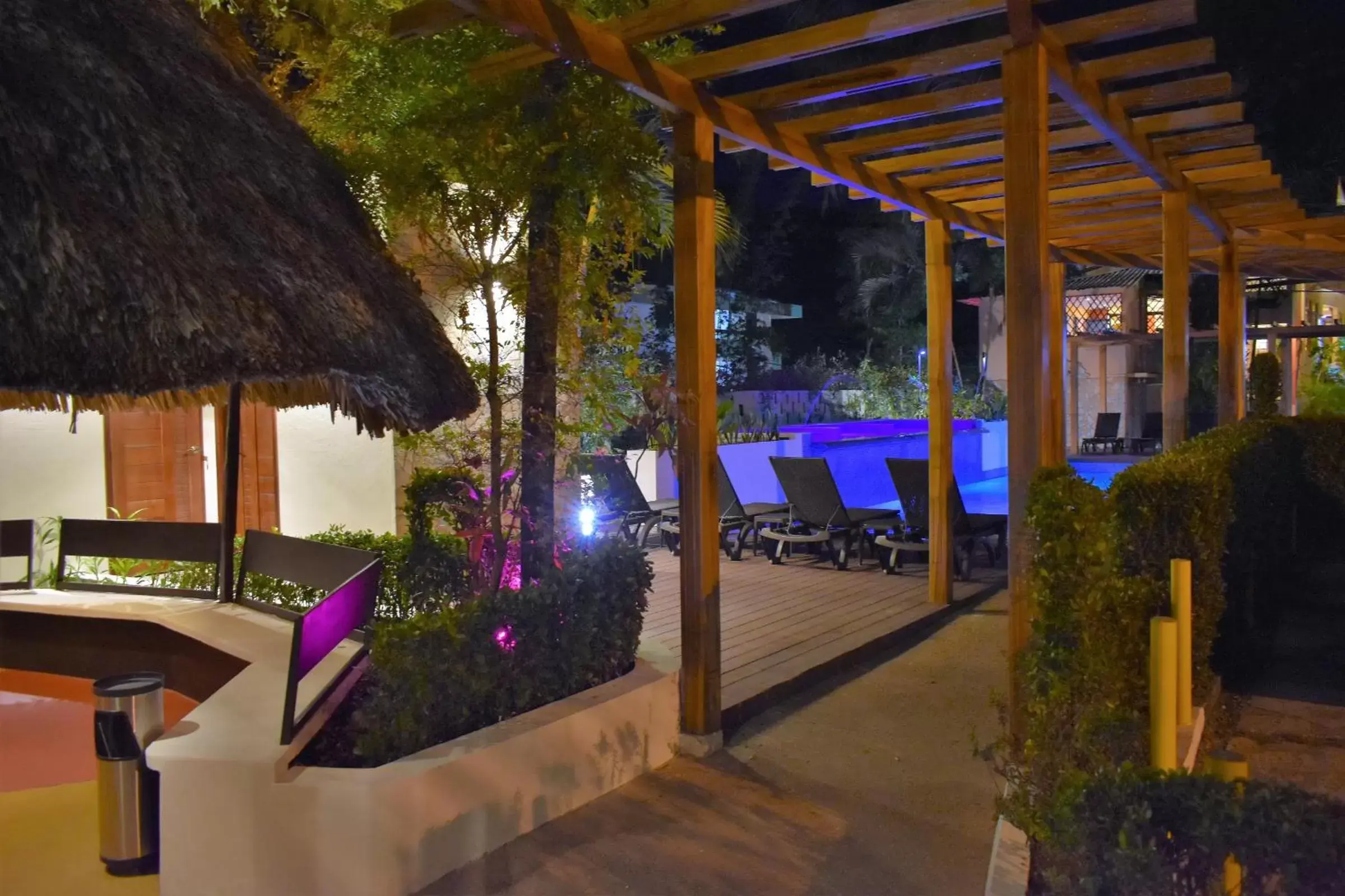 Garden, Swimming Pool in Hotel Maya Tulipanes Palenque