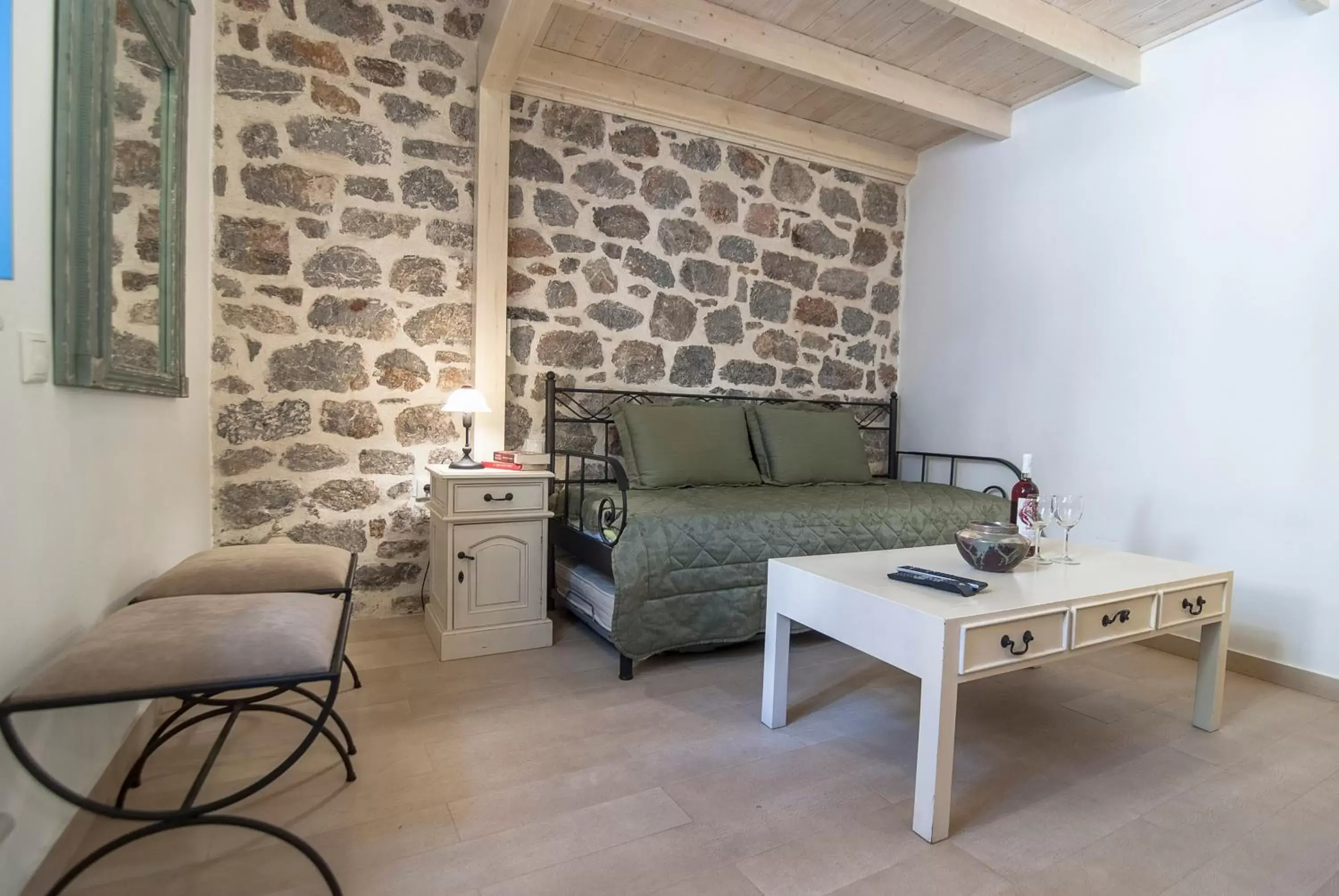 Living room, Seating Area in PortaDelMare deluxe suites