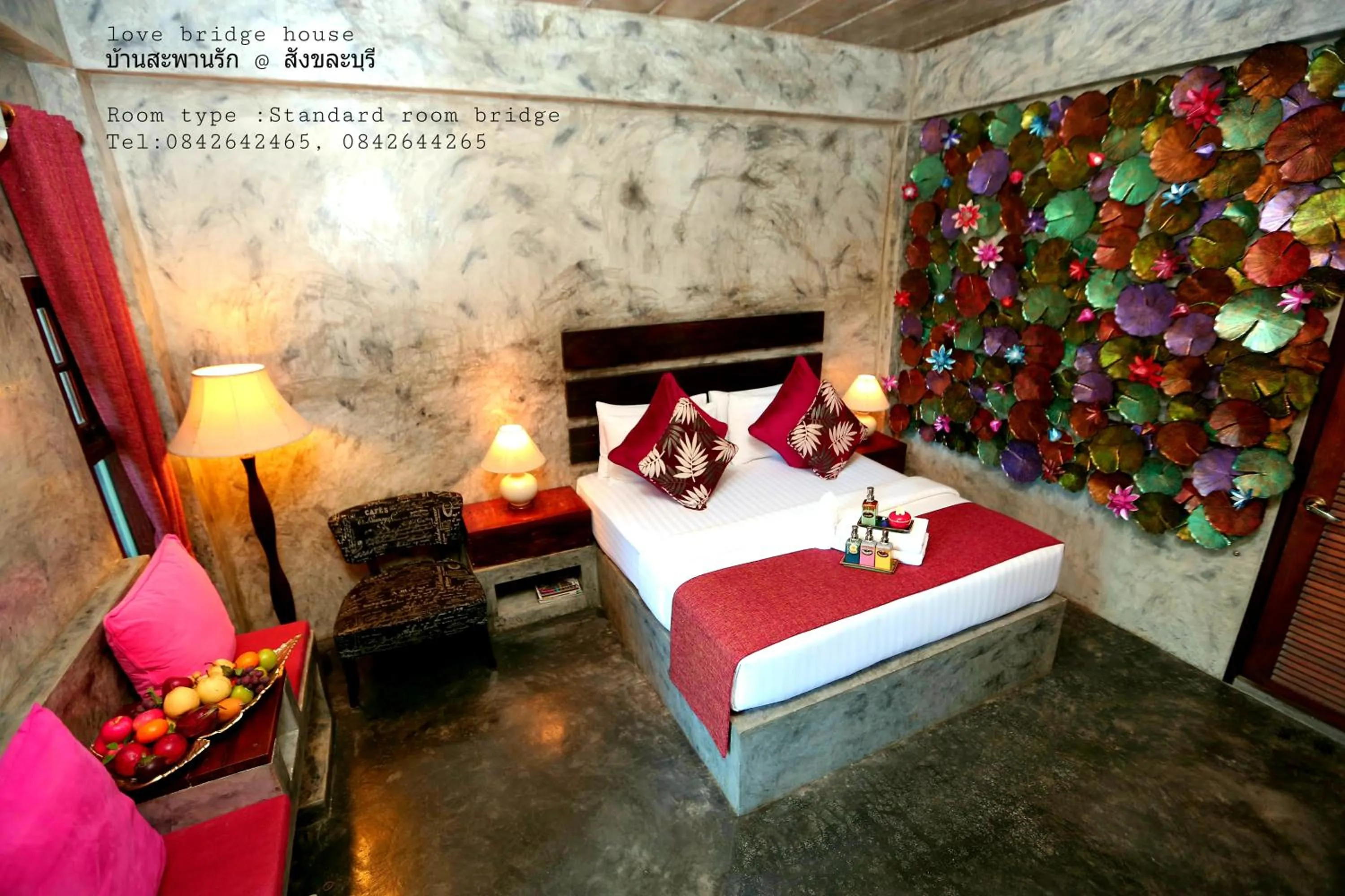 Bed in Love Bridge House บ้านสะพานรัก