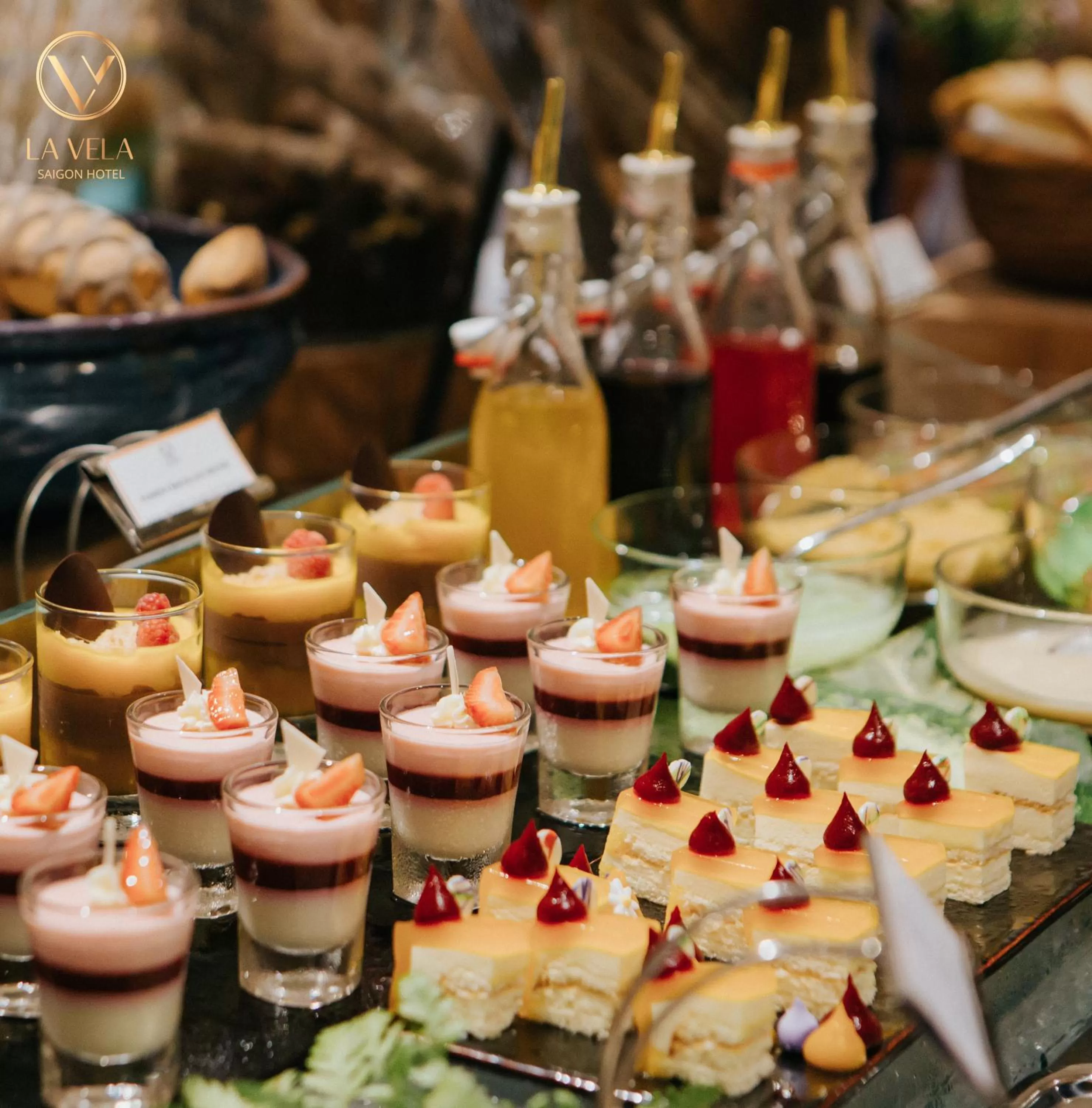 Food in La Vela Saigon Hotel