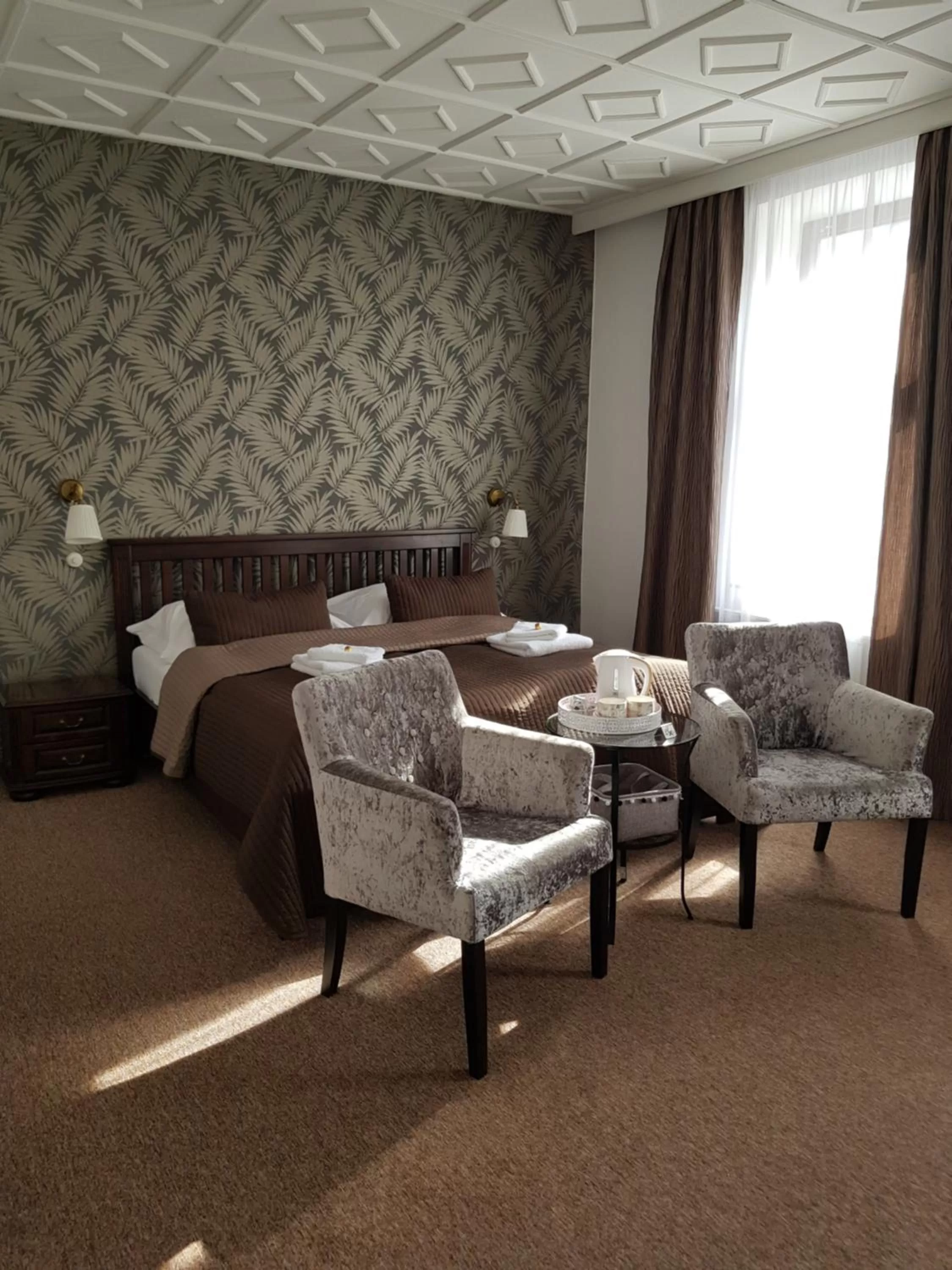 Bed in Hotel Amadeus