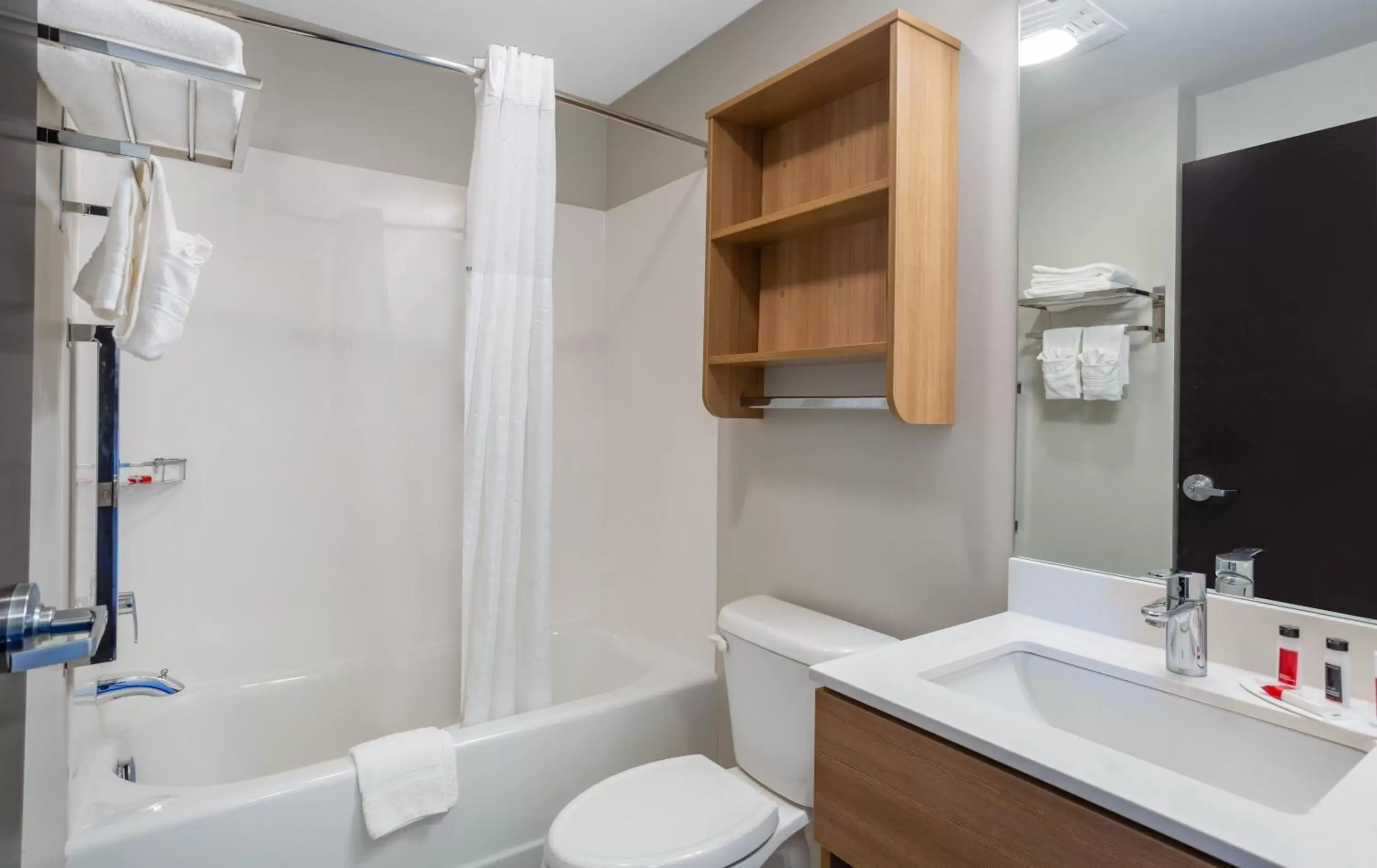 Bathroom in Microtel Inn Suites by Wyndham South Hill