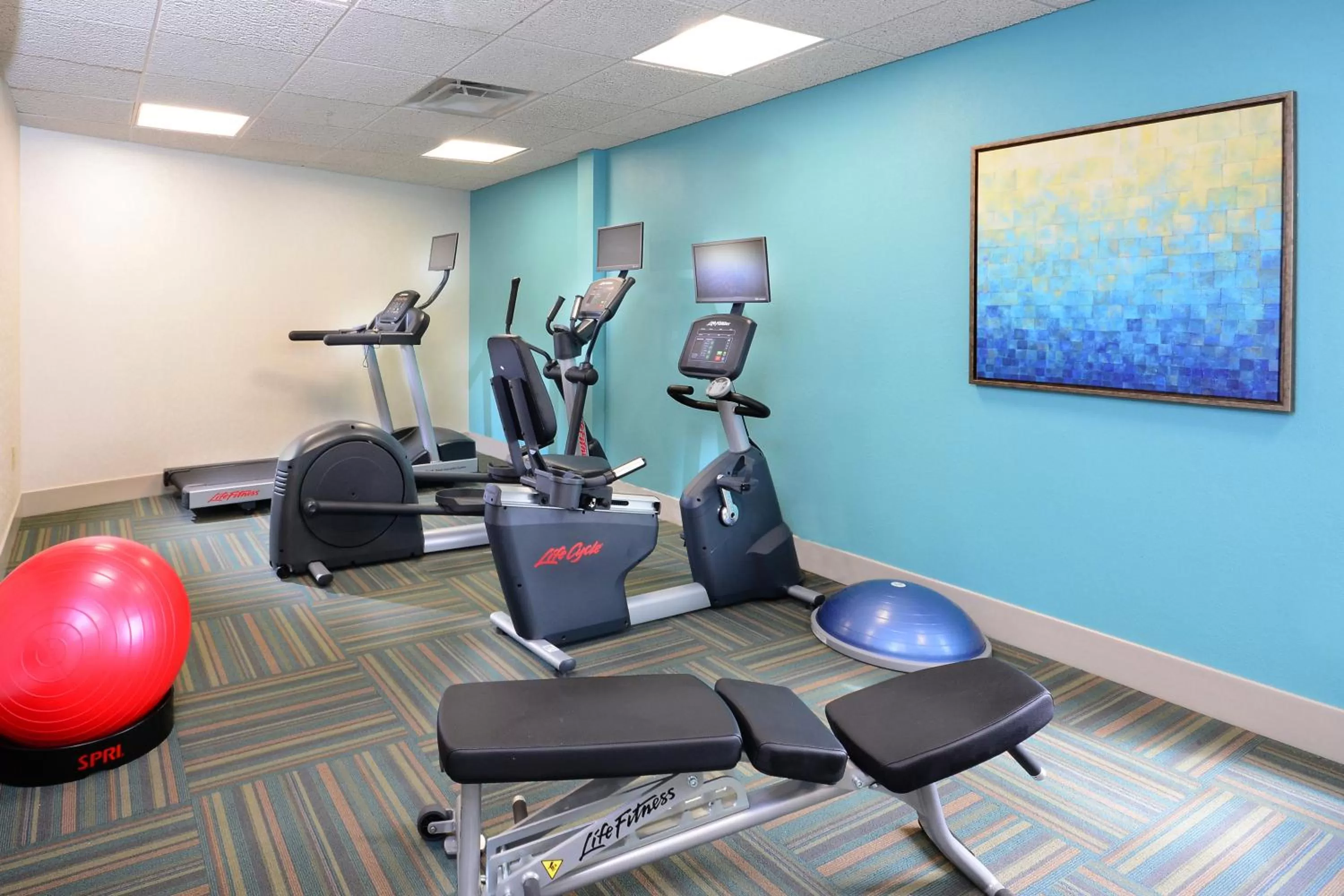 Fitness centre/facilities in Holiday Inn Express & Suites Raleigh Durham Airport at RTP by IHG