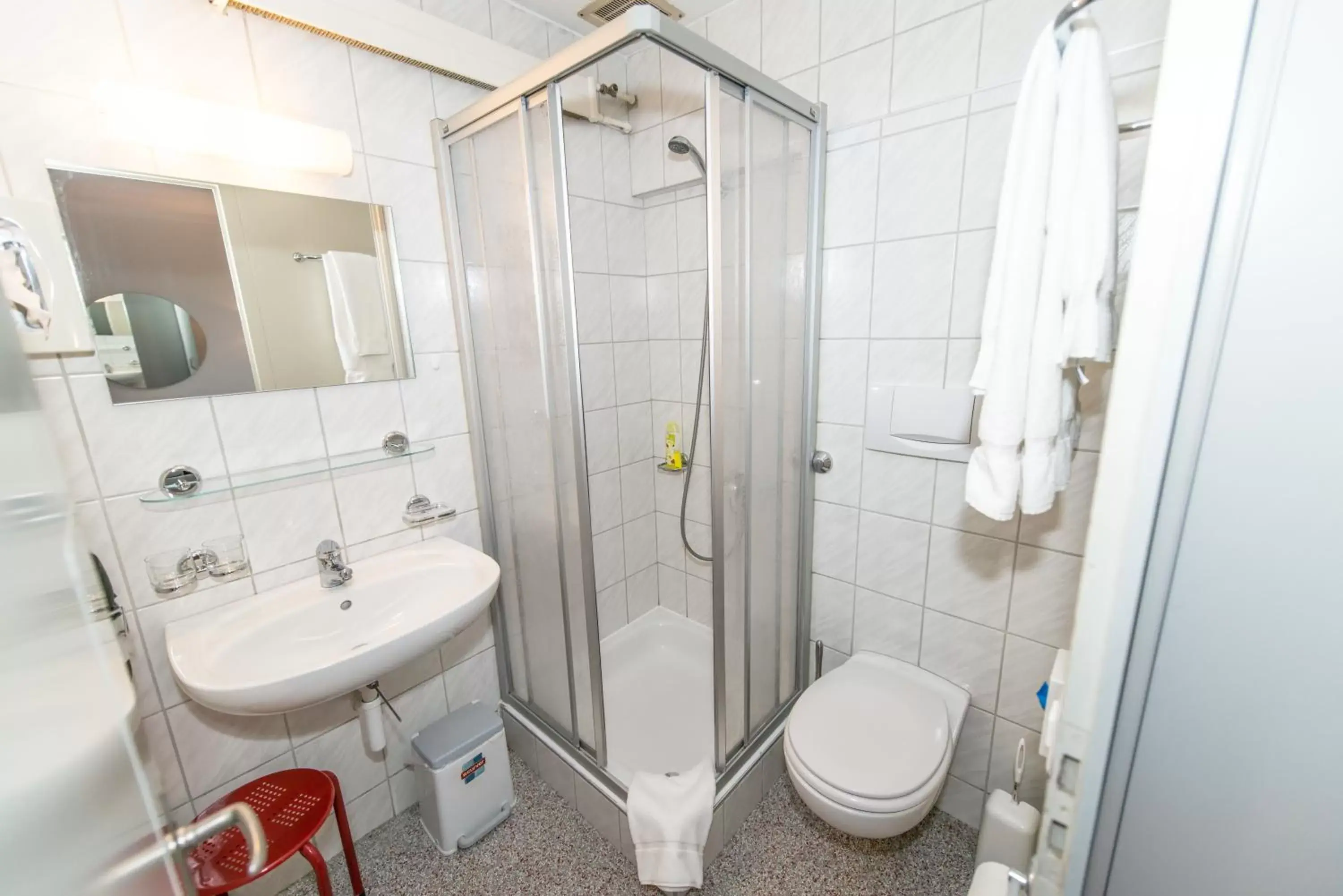 Shower, Bathroom in Hotel Rotes Haus