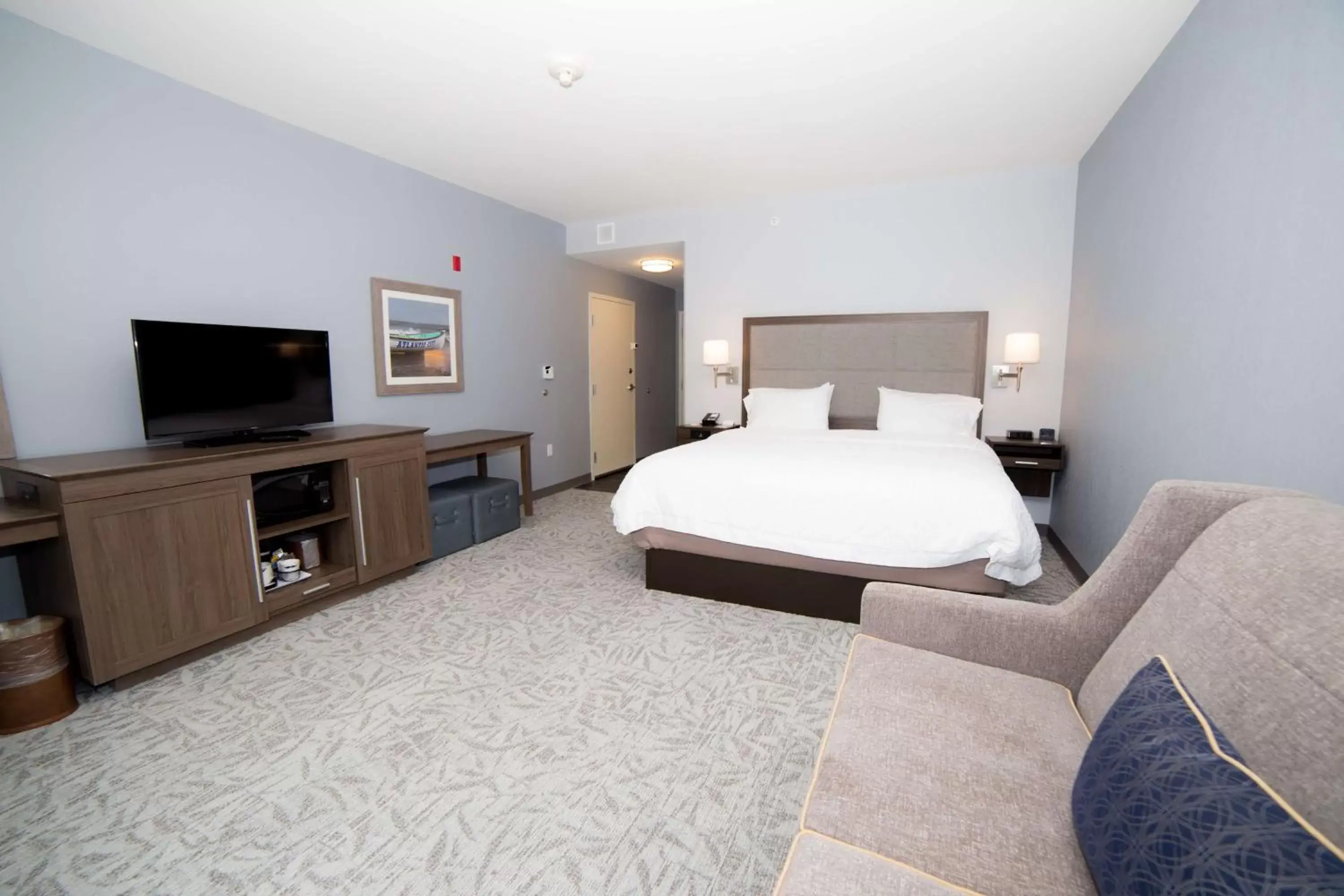 Bed in Hampton Inn Atlantic City/Absecon, NJ