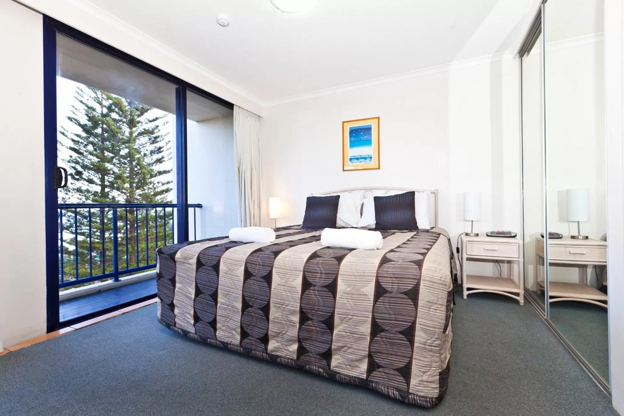 City view, Bed in Surf Regency