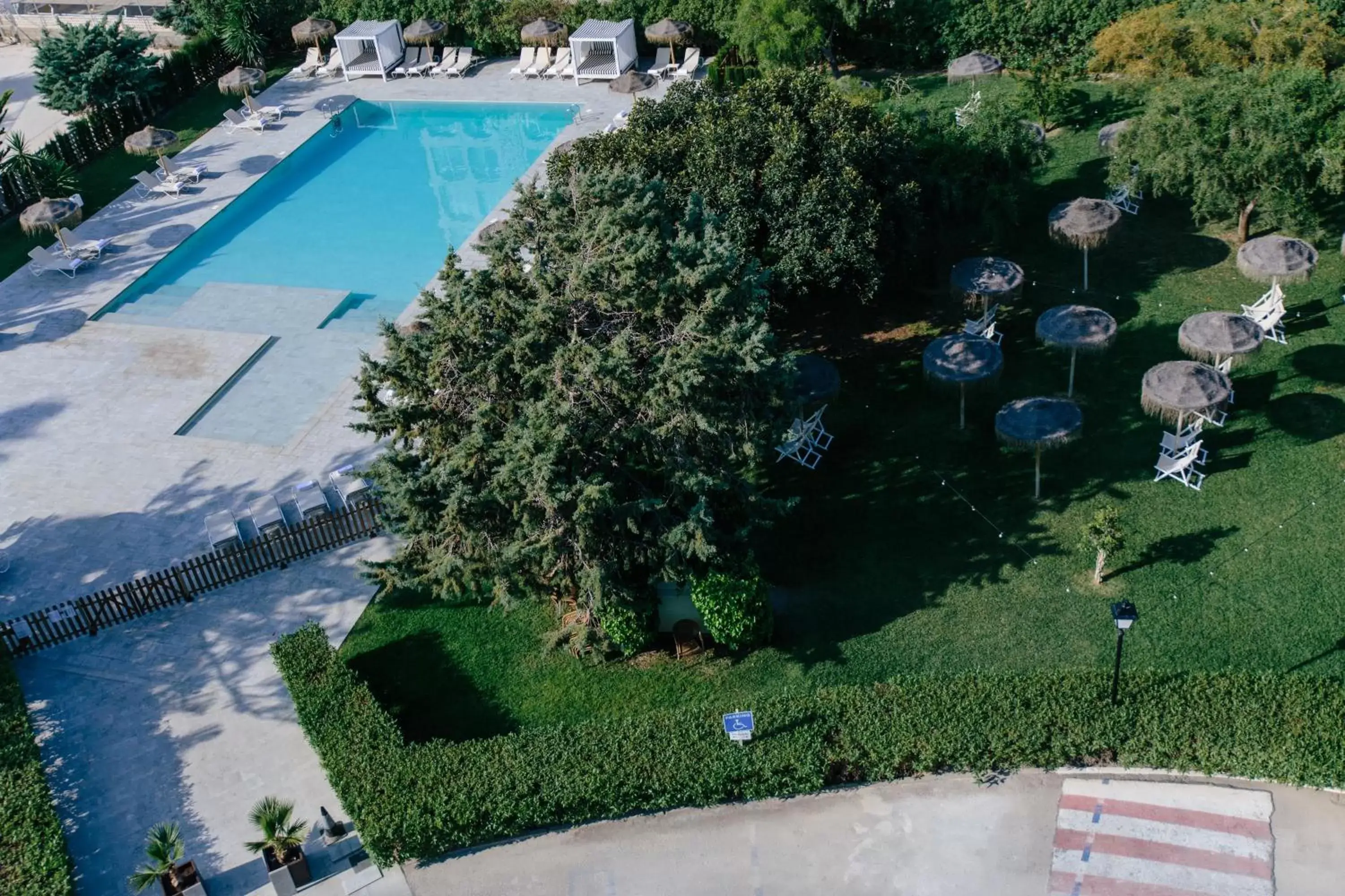 Garden, Pool View in Hotel Almirante