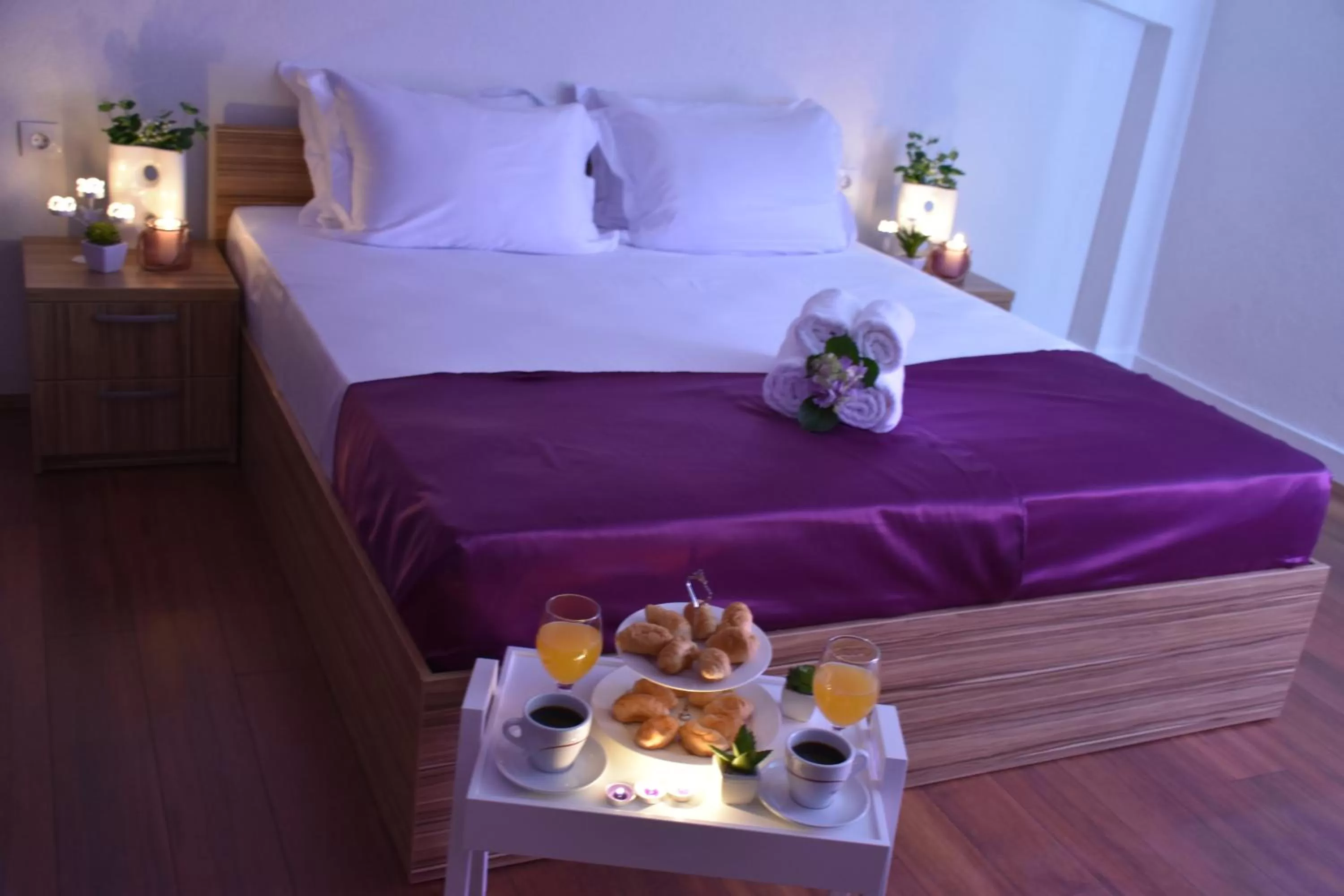 Bed in Hotel and winery LOZAR