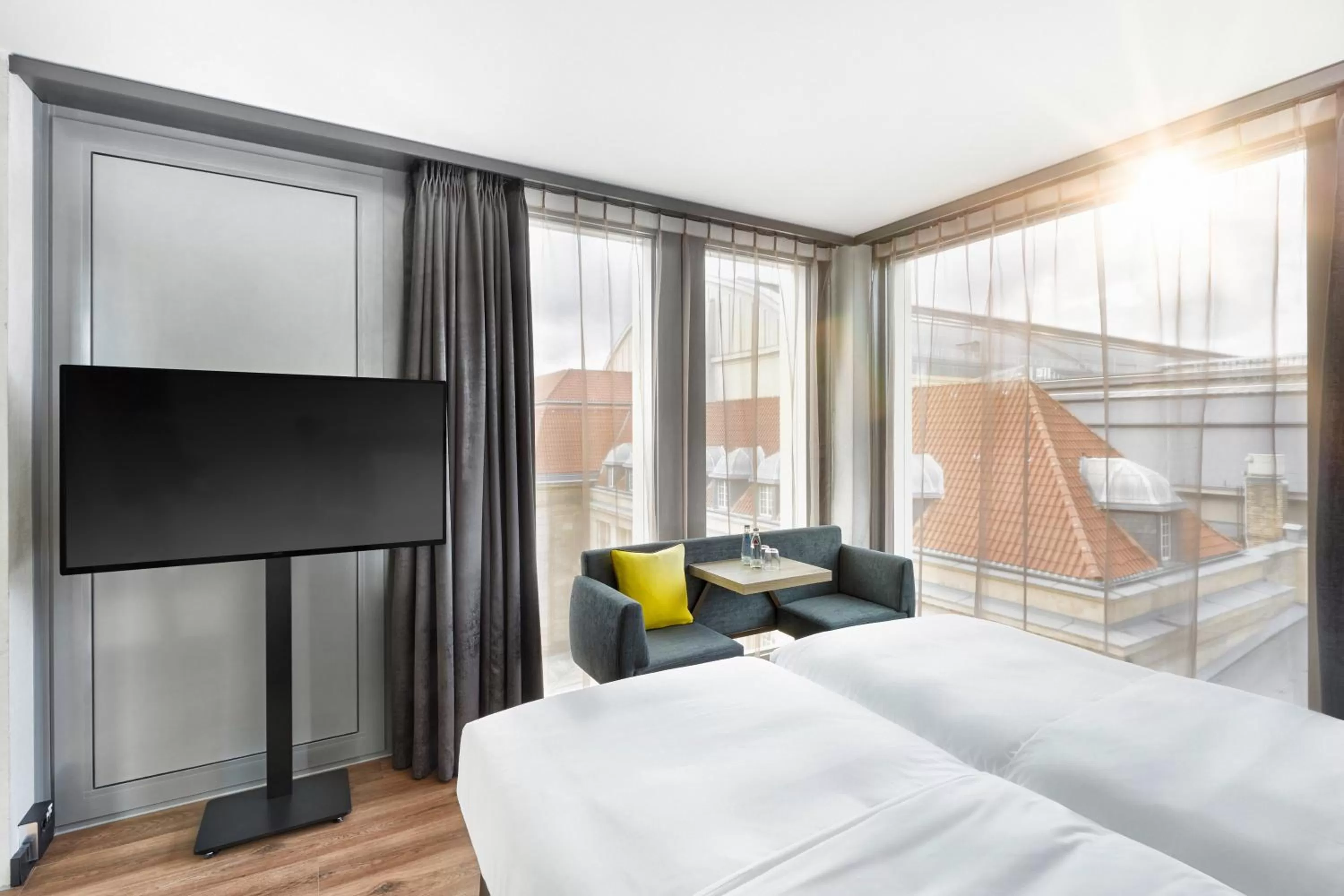 Photo of the whole room, Bed in HYPERION Hotel Leipzig