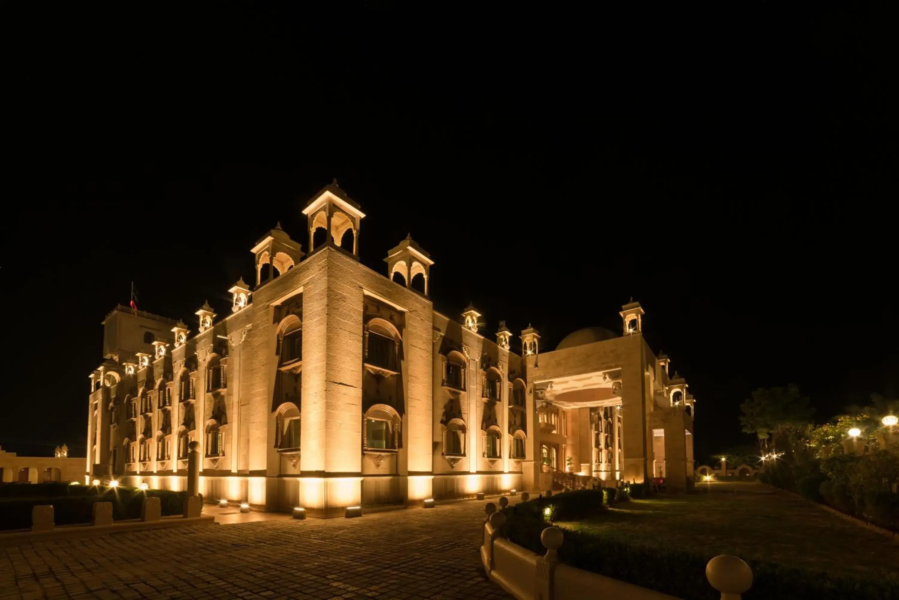 Facade/entrance, Property Building in Chokhi Dhani - The Palace Hotel