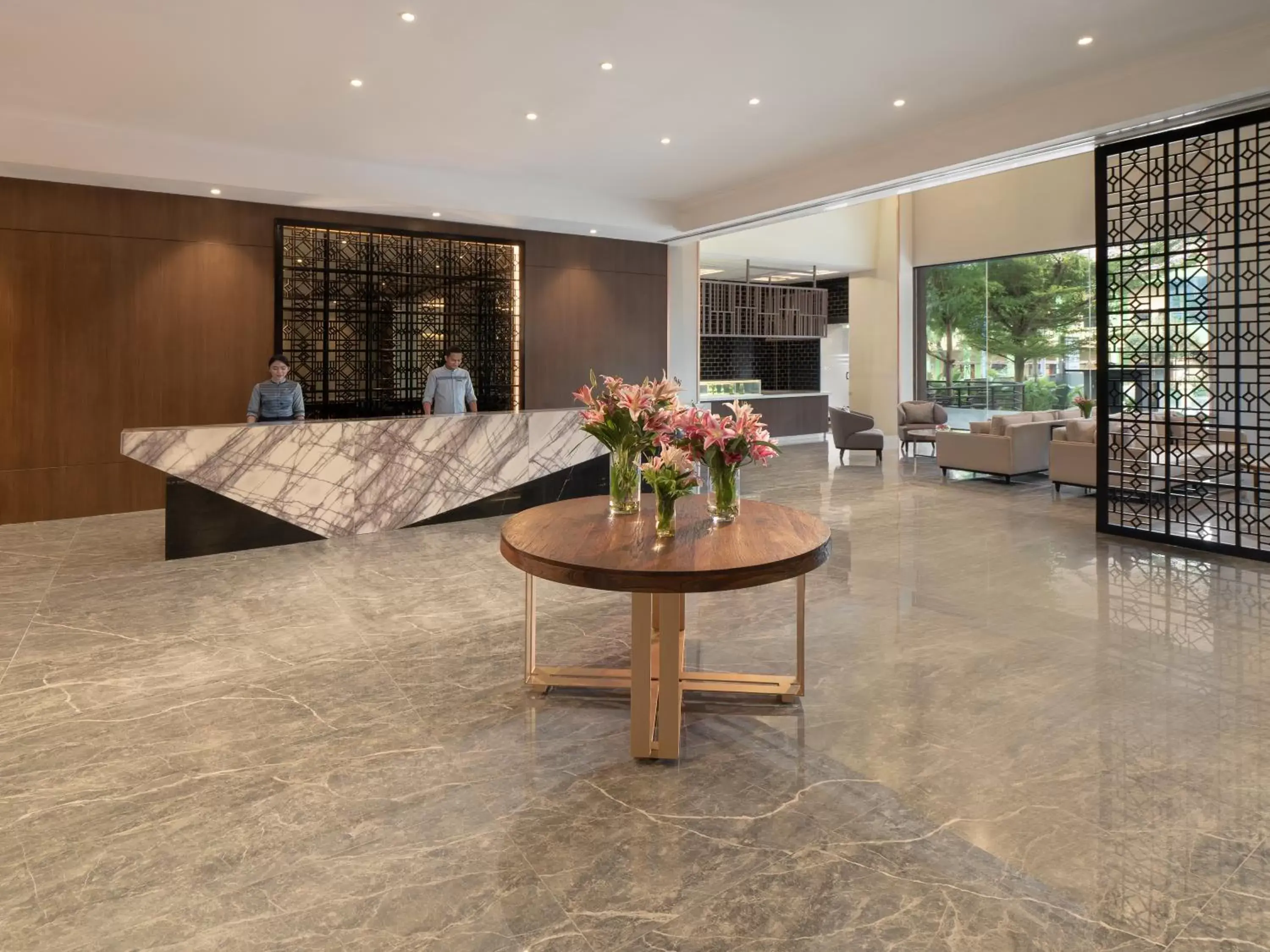 Lobby or reception in AIHO Hotel Medan Lobby or reception in AIHO Hotel Medan