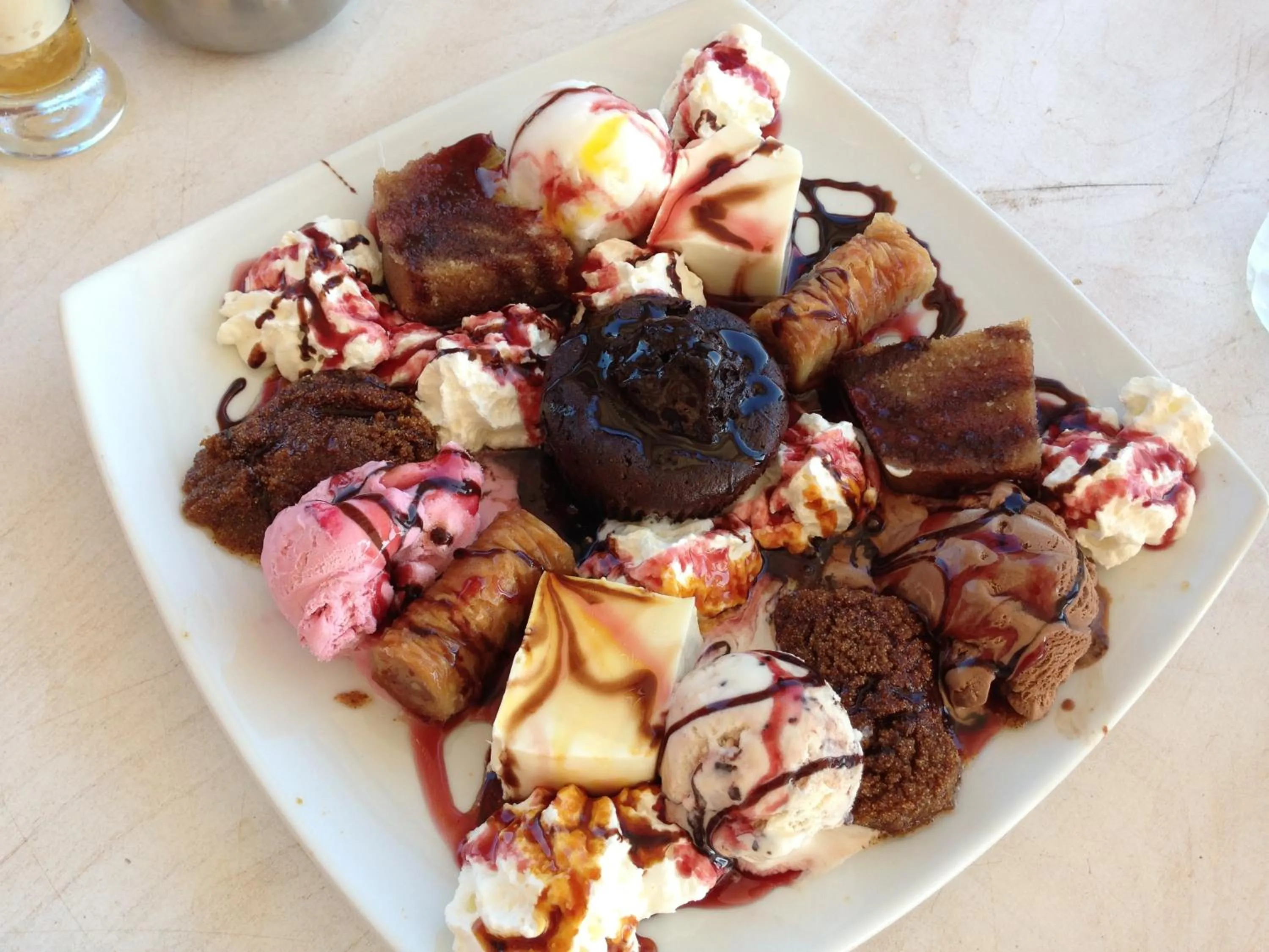 Food in Panormos Village Hotel