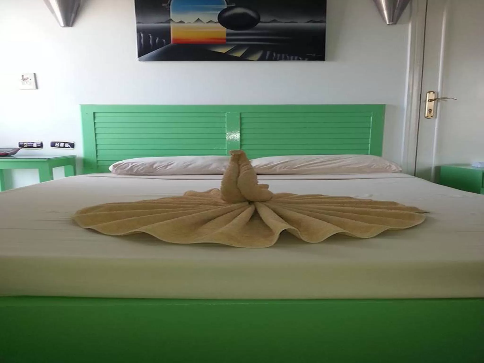 Bed in Sea View Hotel