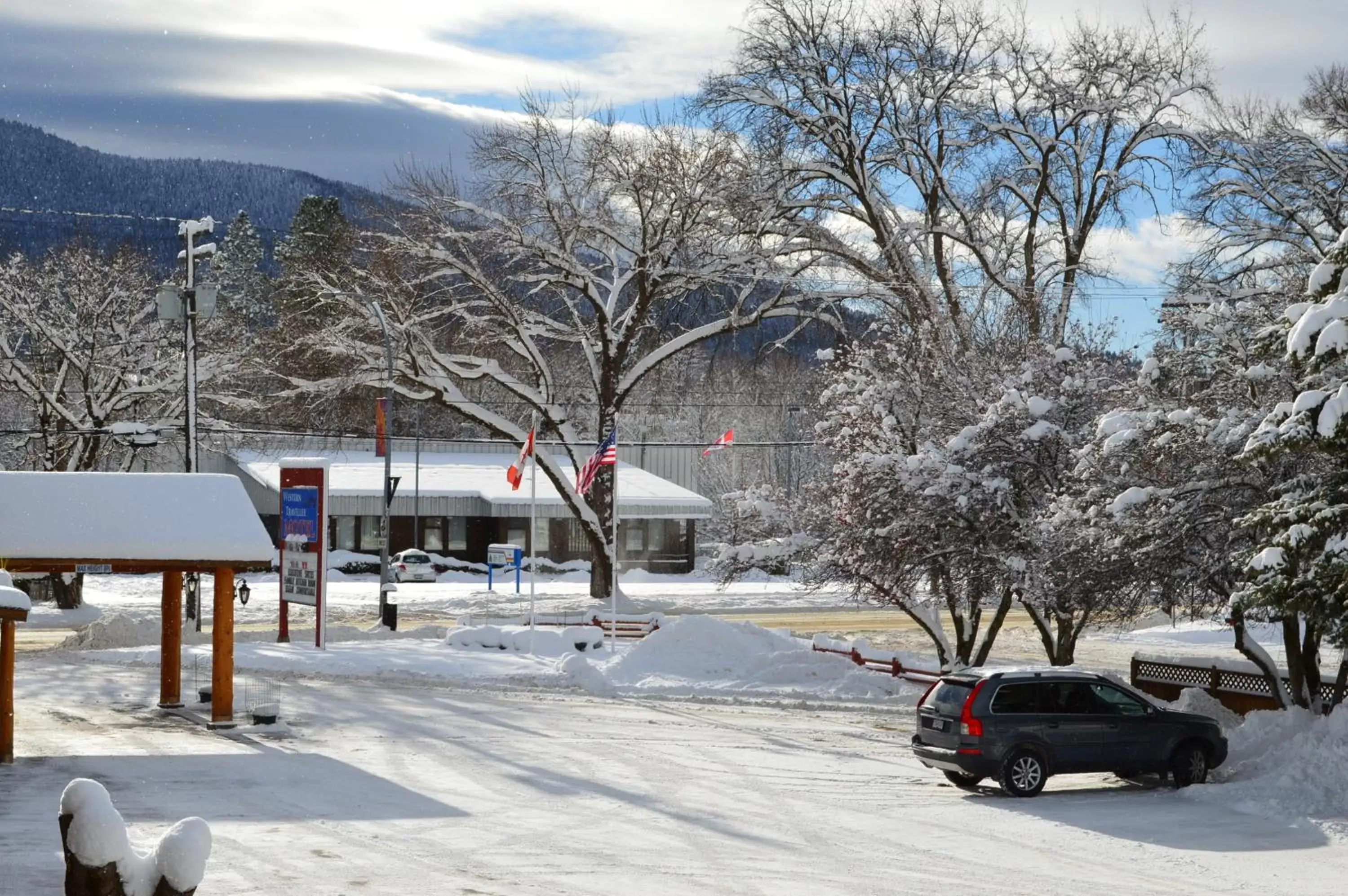 Winter in Western Traveller Motel