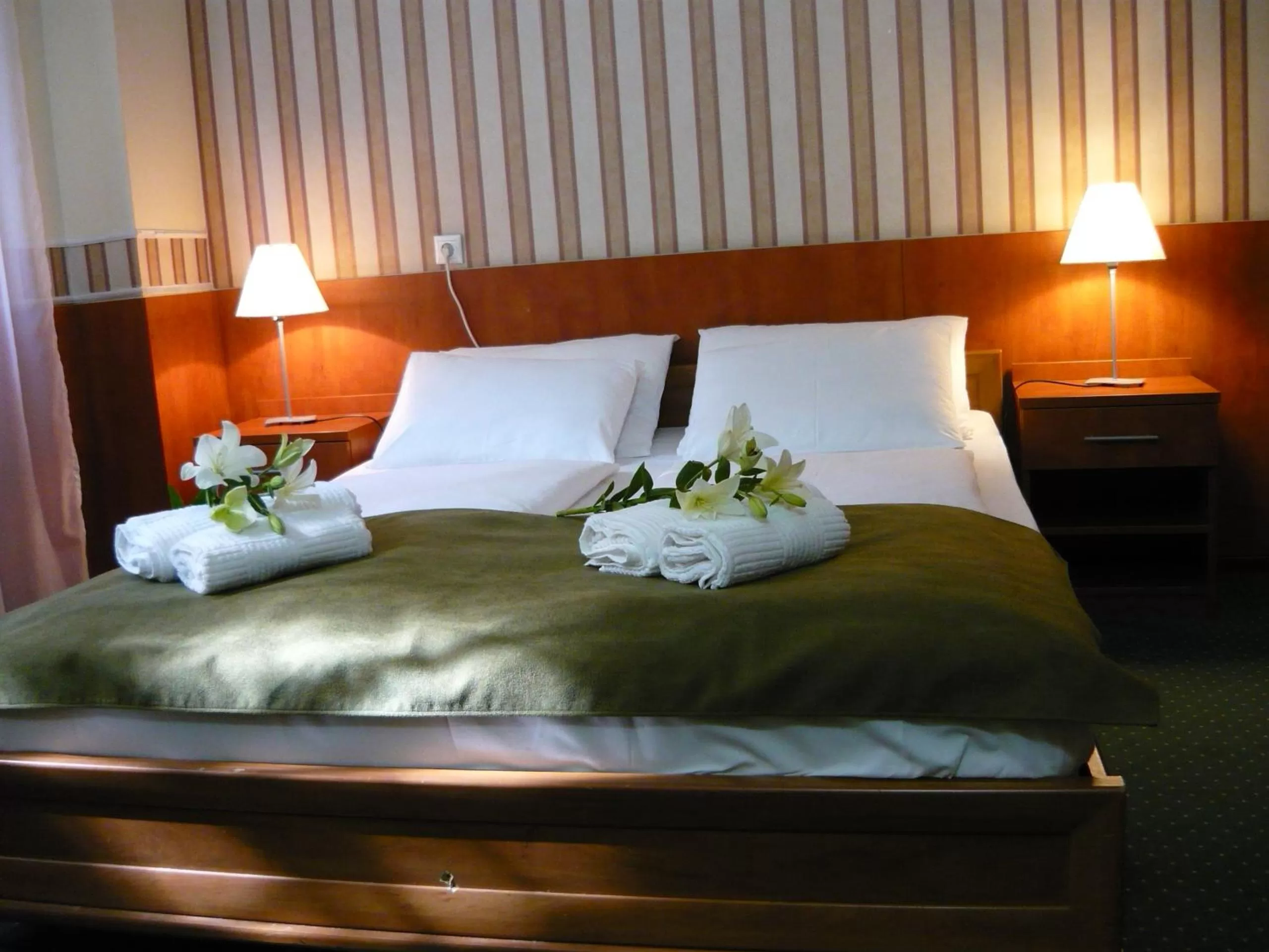Bed in Atlantic Hotel