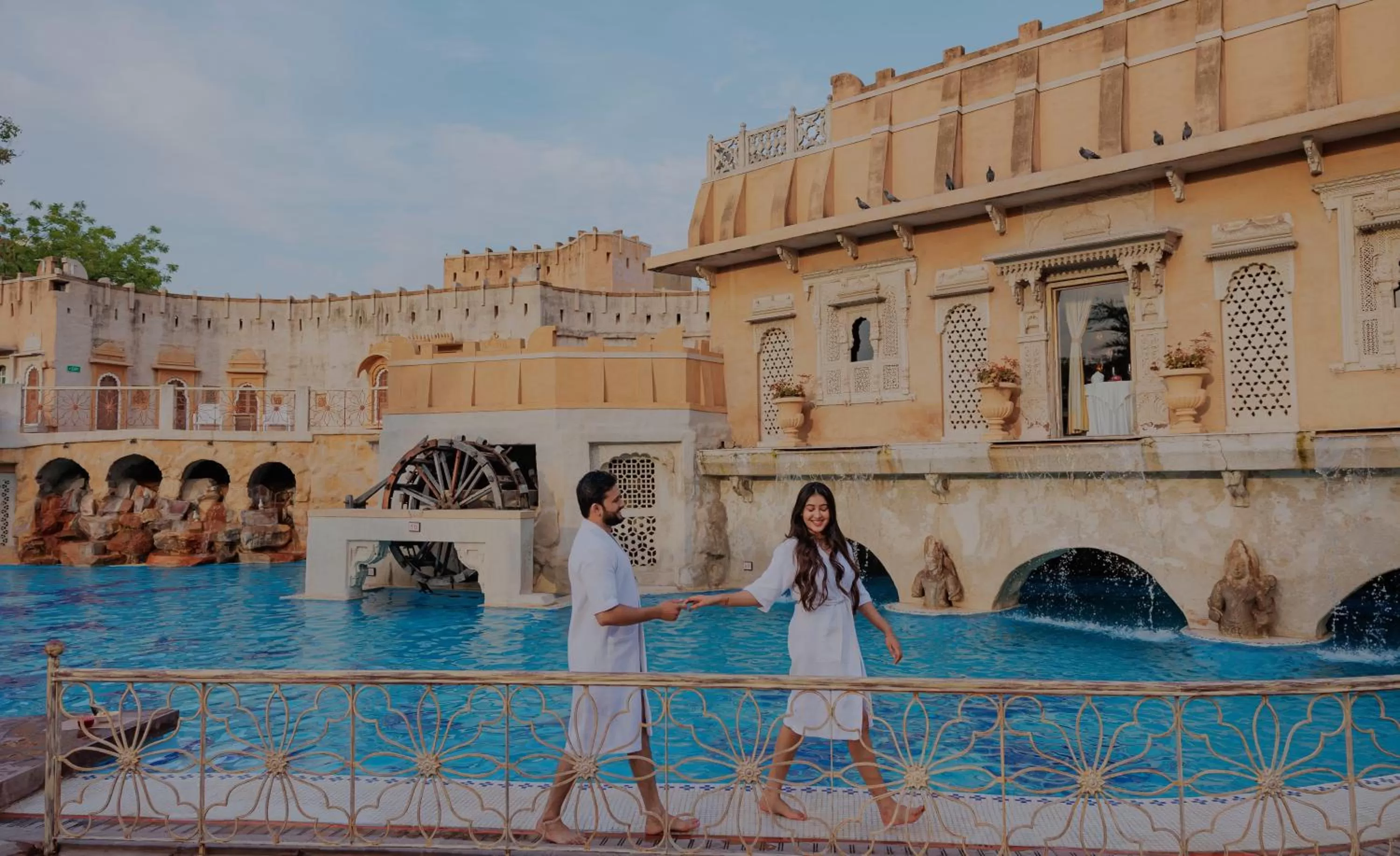 Swimming pool in Ajit Bhawan - A Palace Resort