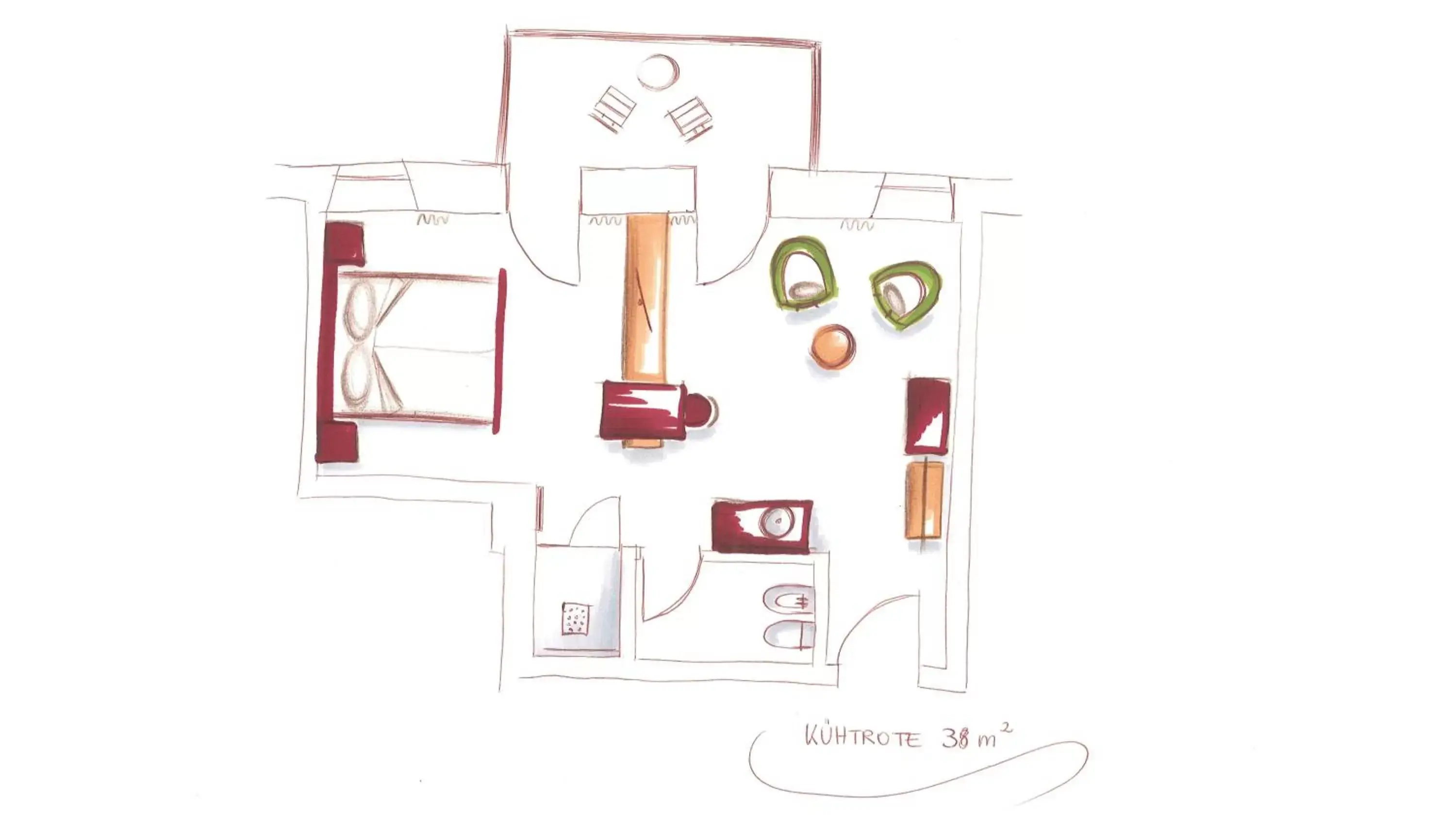 Floor Plan in Niedermairhof