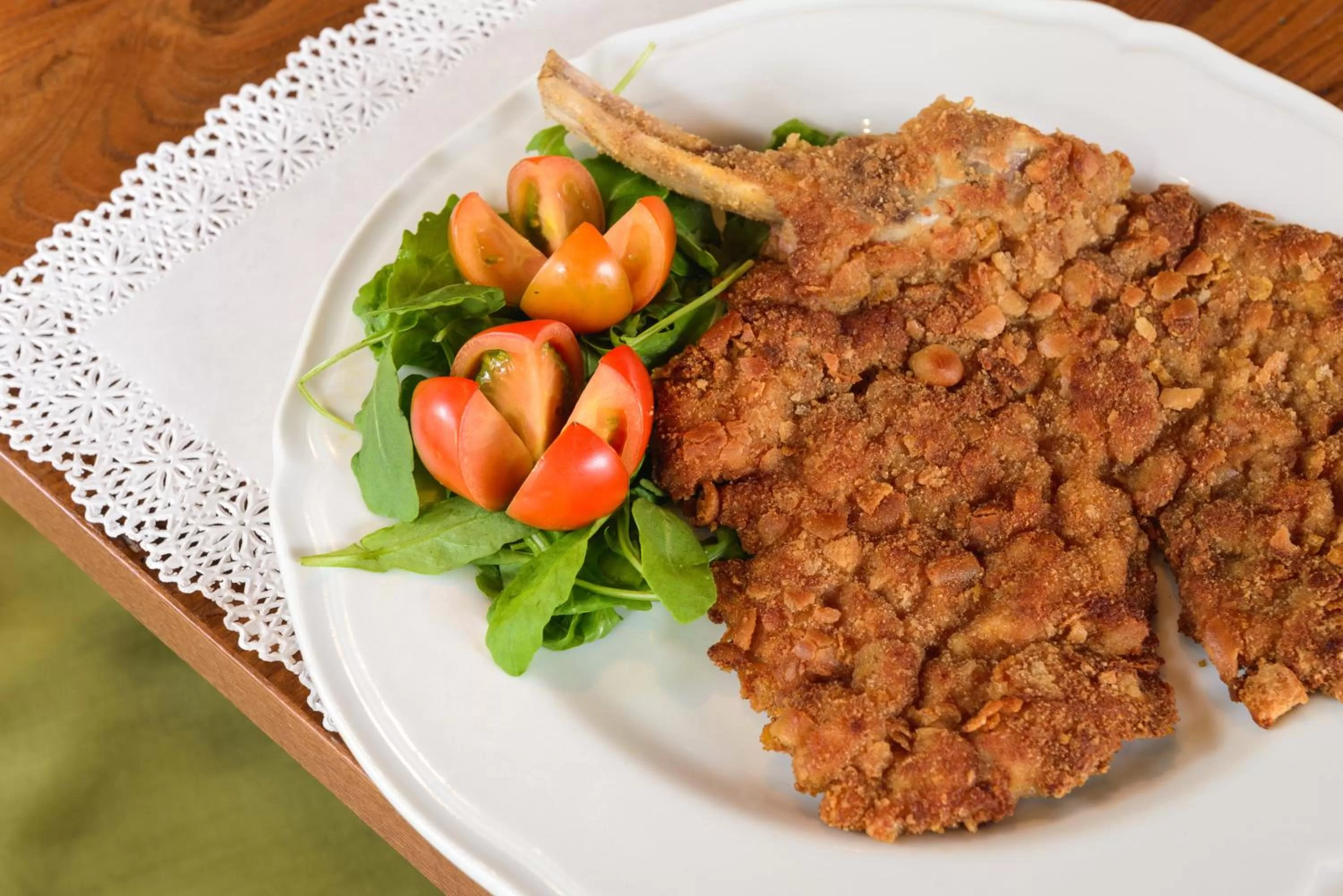 Food close-up in Windsor Hotel Milano