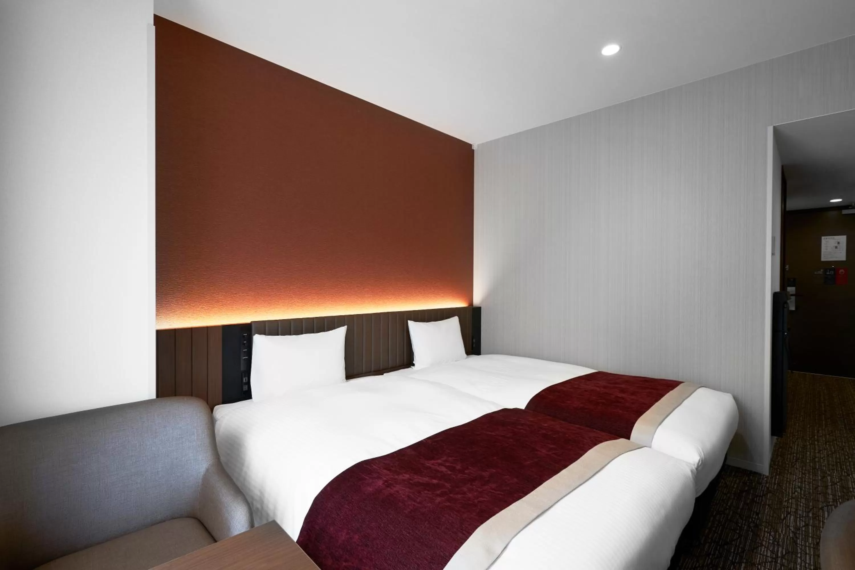 Photo of the whole room, Bed in Daiwa Roynet Hotel Morioka Ekimae