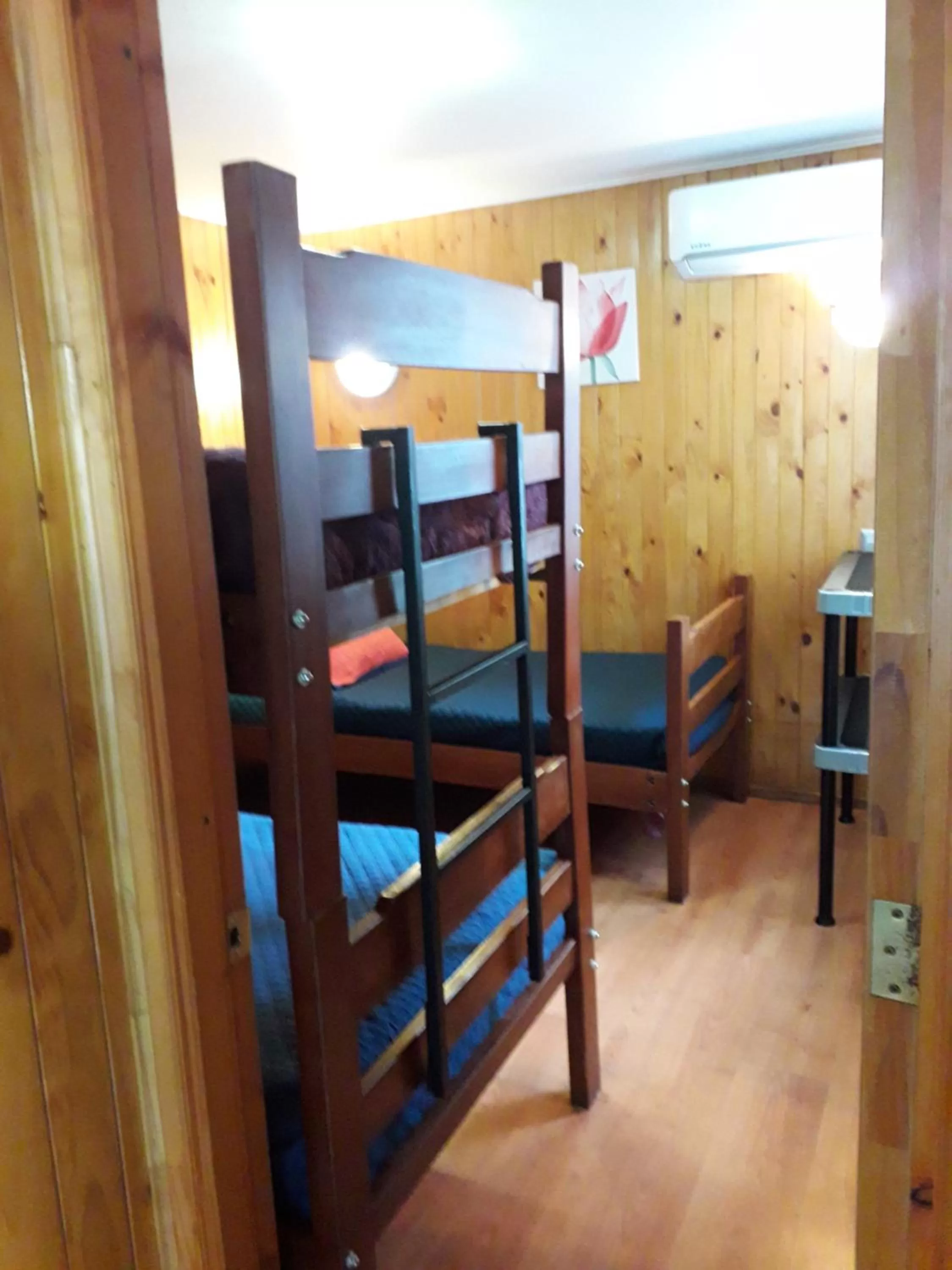 bunk bed, Bed in Apart-Hotel Colonia-Königsberg UBICADO COSTADO TERMINAL BUSES, RÍO CALLE CALLE CARABINEROS DEPARTAMENTOS COMPLETOS CON AIRE ACONDICIONADO Y ESTACIONAMIENTO