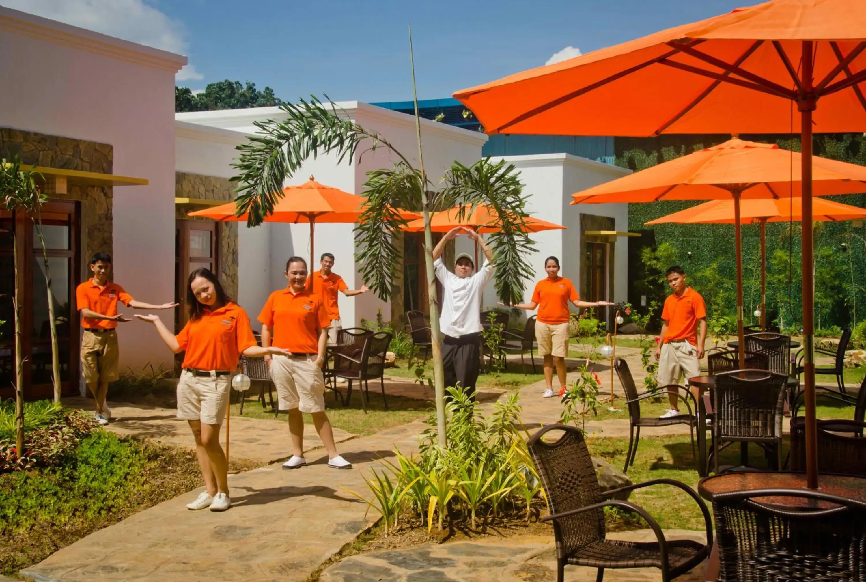 Staff in Acacia Tree Garden Hotel