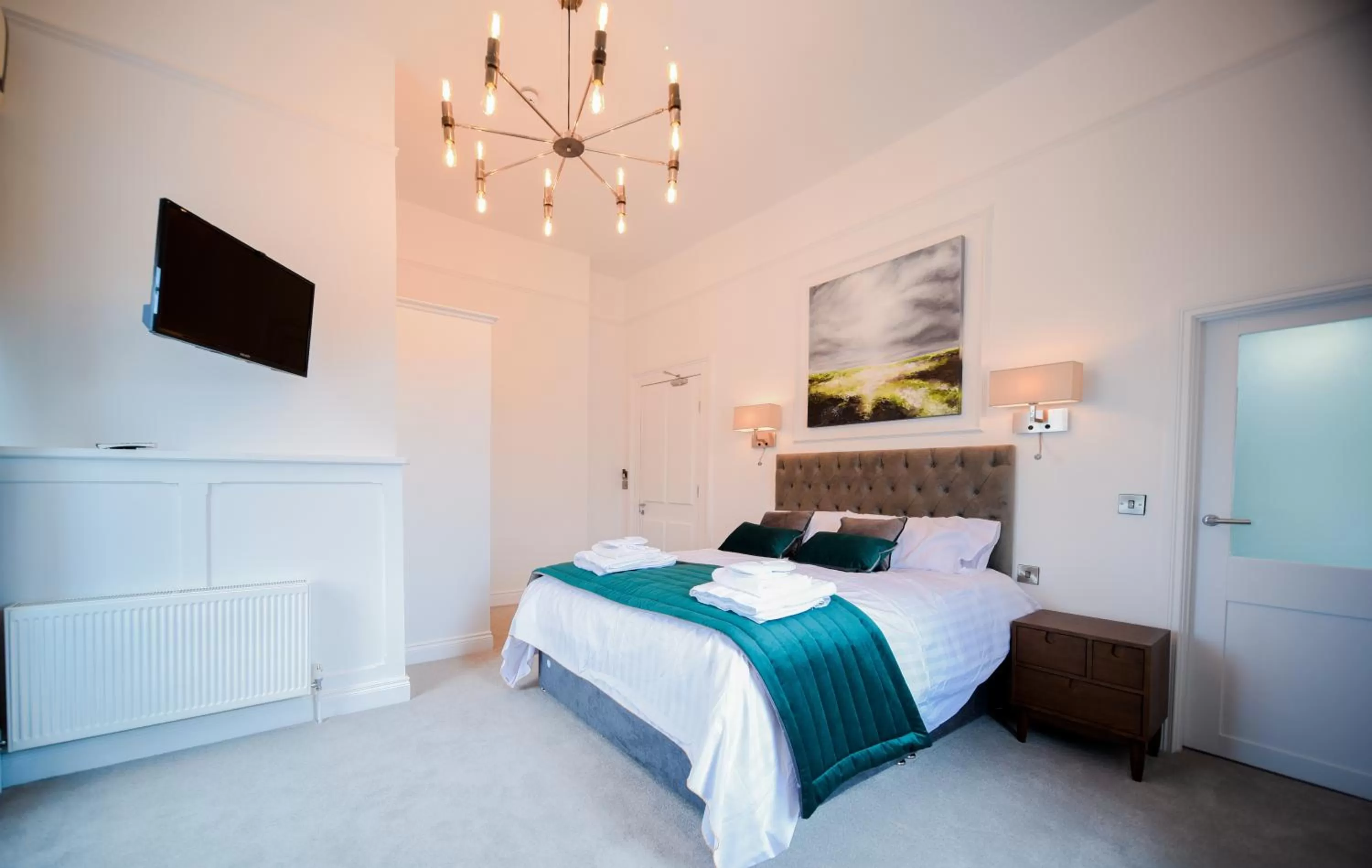 Bed in The Strand Hotel, the former residence of Oscar Wilde