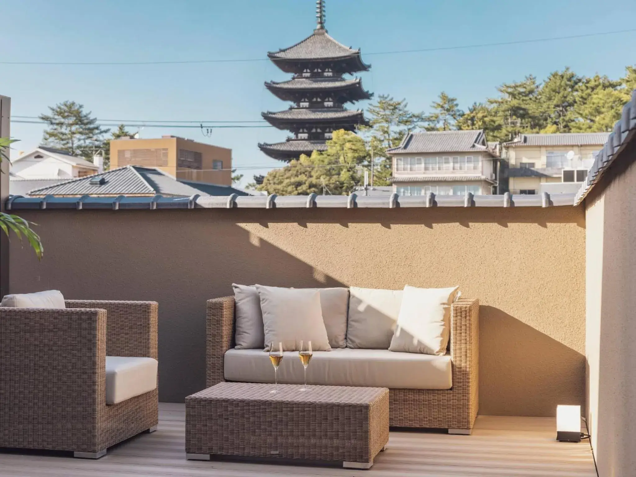 Balcony/Terrace in Asukasou Hotel