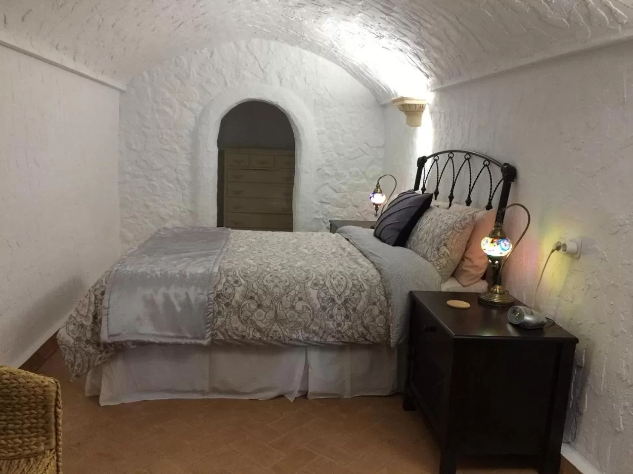 Bedroom, Bed in Cueva Romana, Adults Only Cave House