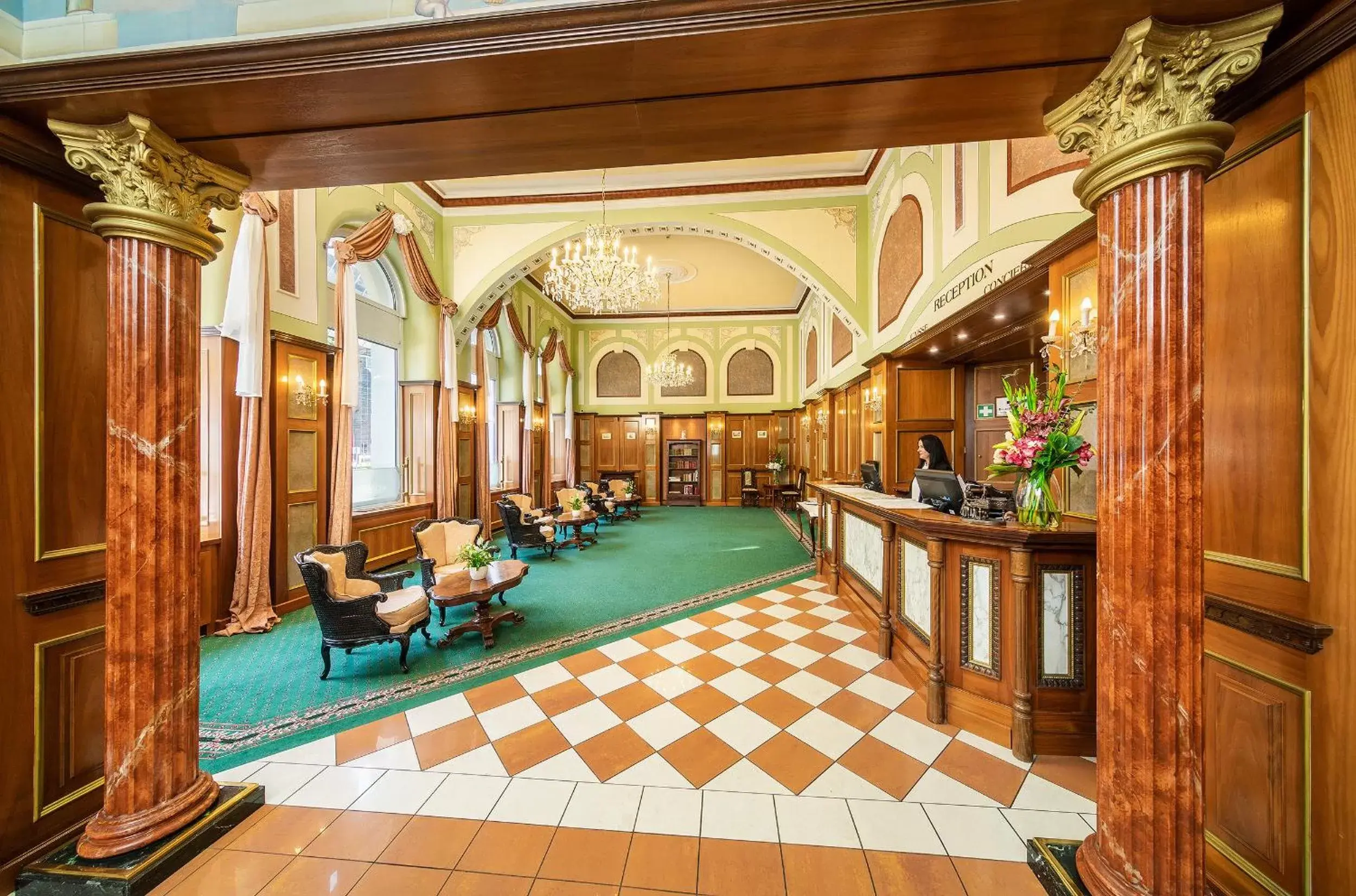 Lobby or reception in Hotel Bellevue Wien