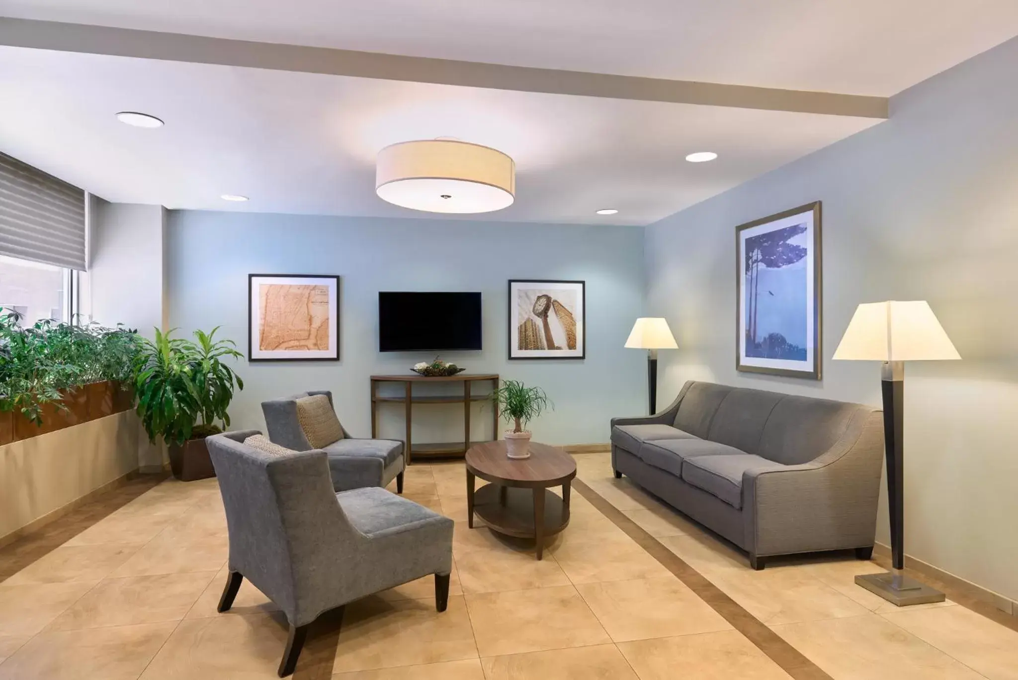 Property building, Seating Area in Candlewood Suites NYC -Times Square, an IHG Hotel