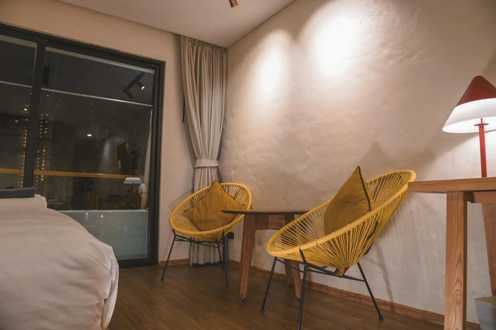 Seating area, Bed in Gategaa Village