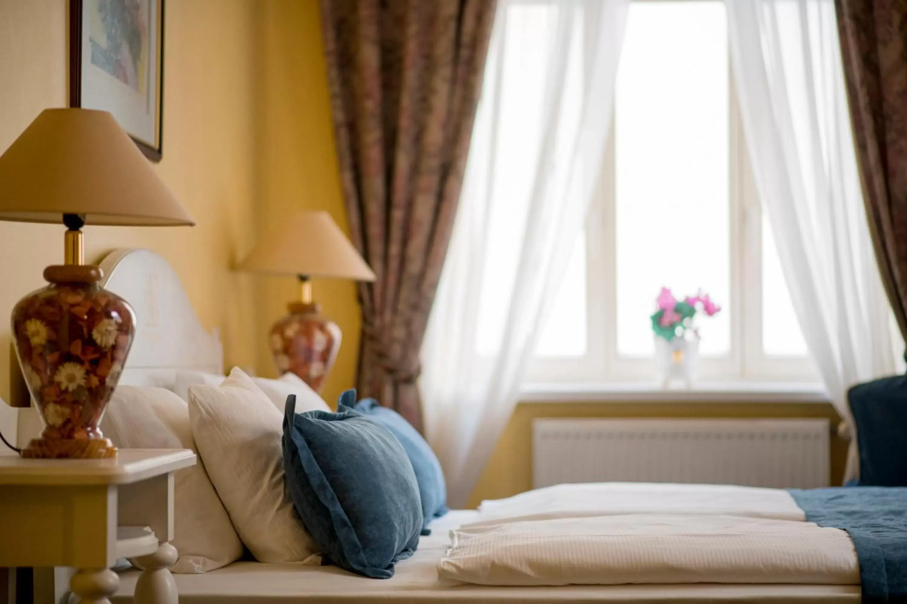 Bed in Hotel Gutenbergs